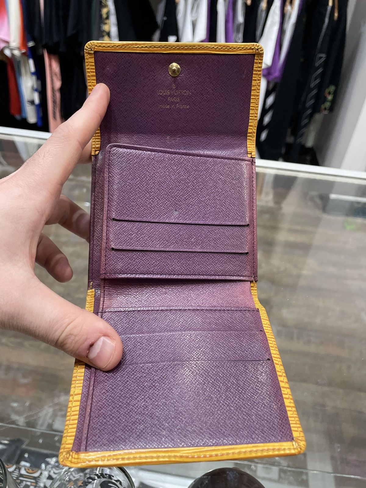 Louis Vuitton Louis Vuitton Yellow Tri Fold Wallet Size ONE SIZE - 3 Thumbnail