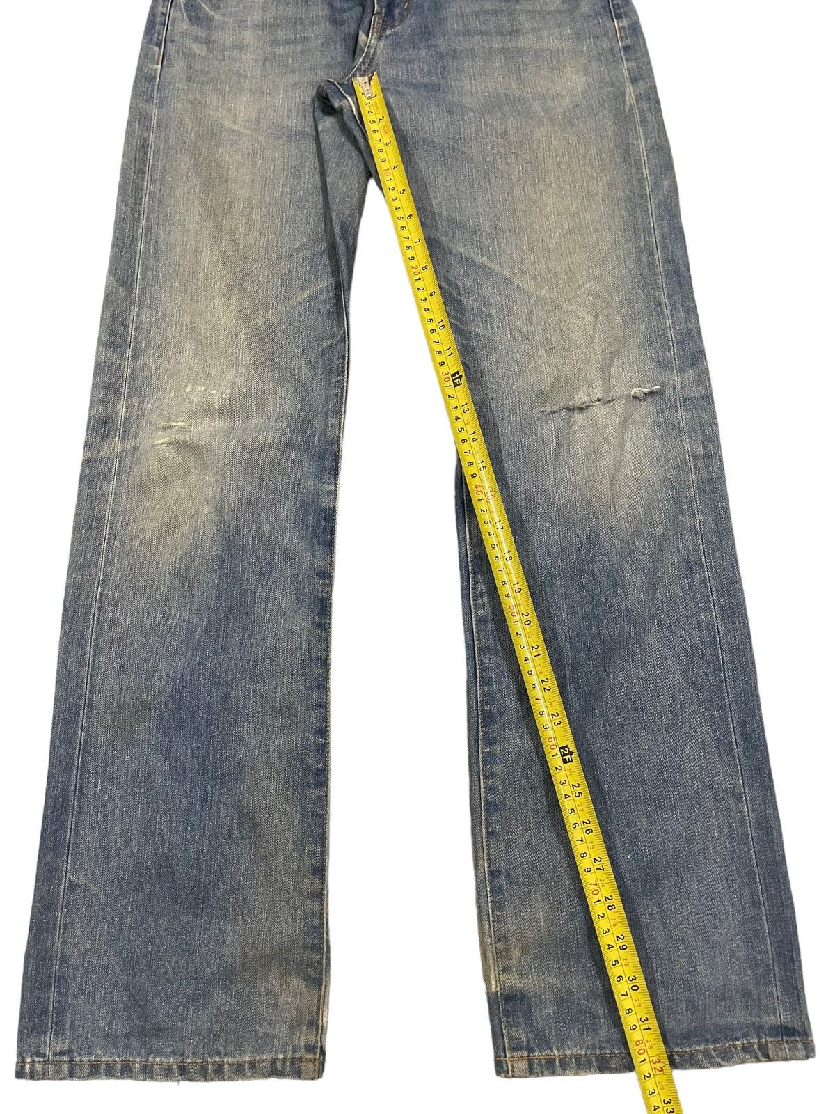 14th Addiction Vintage Japanese Brand Blue Wash Style Baggy Jeans Size US 31 - 11 Thumbnail