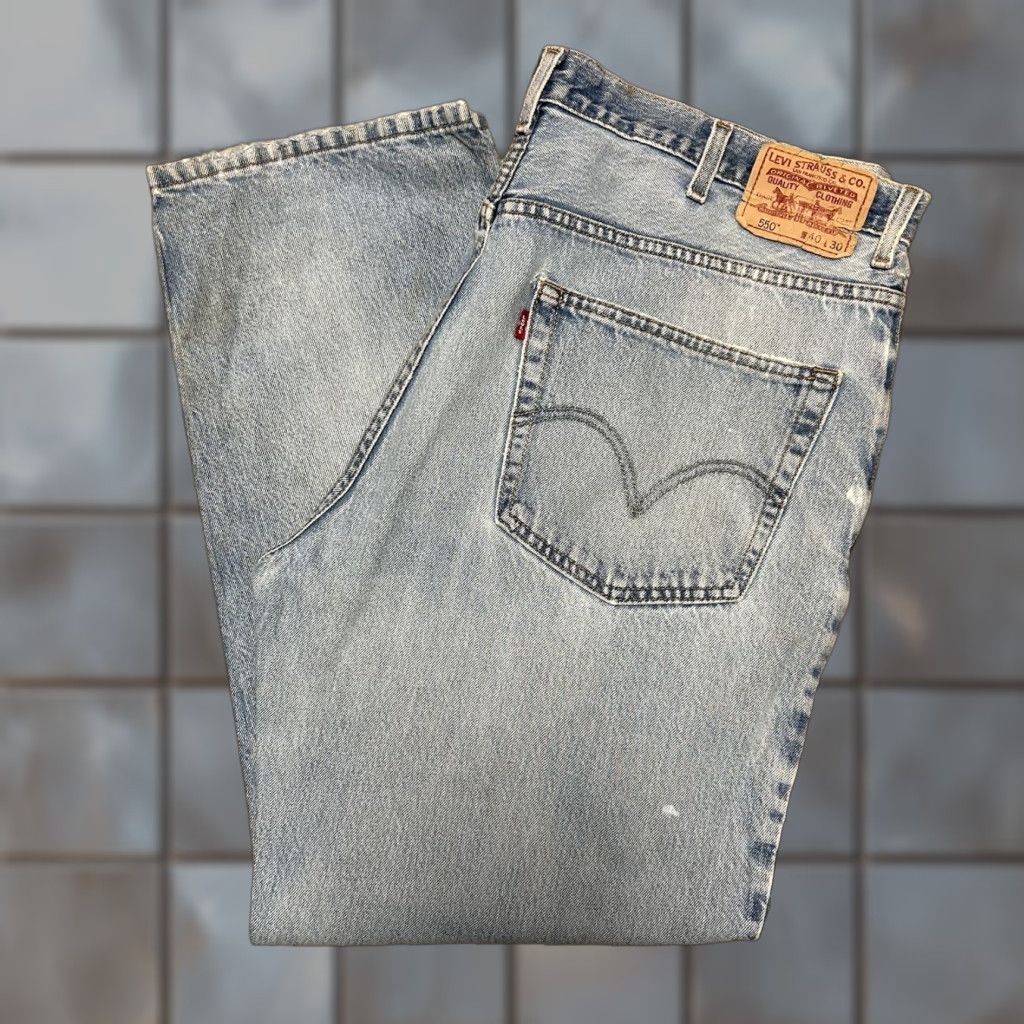 Levi's VINTAGE Levi's 550 Jeans Straight Baggy 40x30 Mens Blue 2000s ...