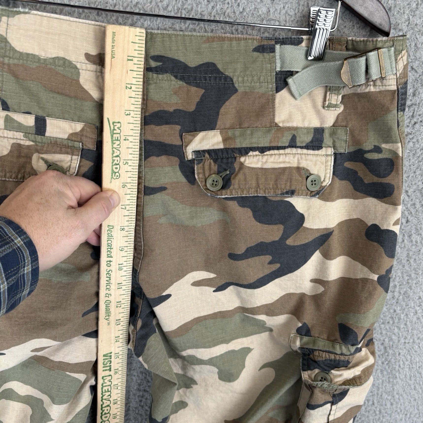 Gap VINTAGE GAP Camouflage Cargo Pants Men 38x34 Wide-Leg Baggy 90s Y2K Fall Spring Summer Winter Mens Size US 38 / EU 54 - 5 Thumbnail