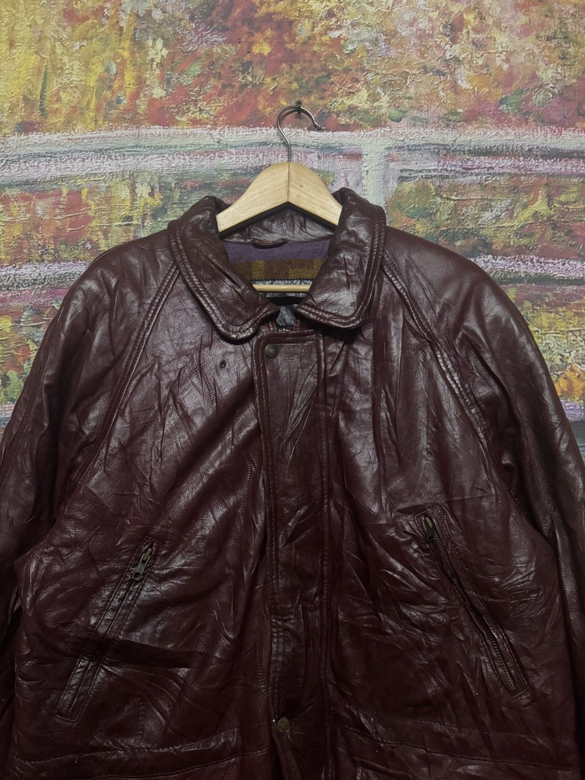 Valentino Vintage Valentino Lether Jacket Size US XL / EU 56 / 4 - 6 Thumbnail
