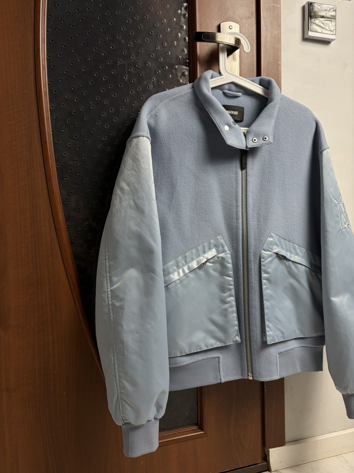 Mackage Mackage Monreal Wool Cashmere Bomber Baby Blue Women’s Size S / US 4 / IT 40 - 2 Thumbnail