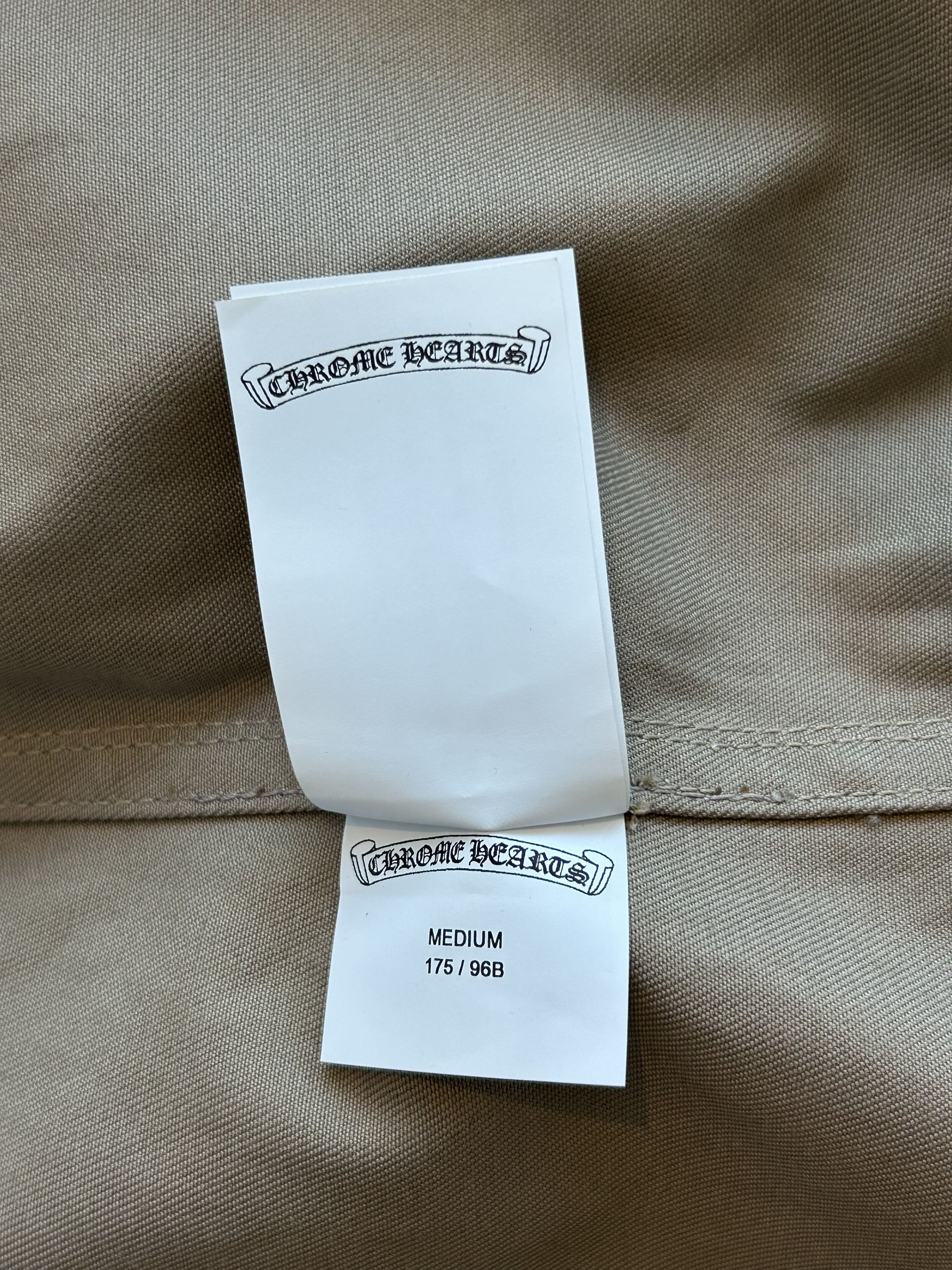 Chrome Hearts Chrome Hearts Tan & Black Cross Patch Work Dog Jacket Size US M / EU 48-50 / 2 - 6 Thumbnail