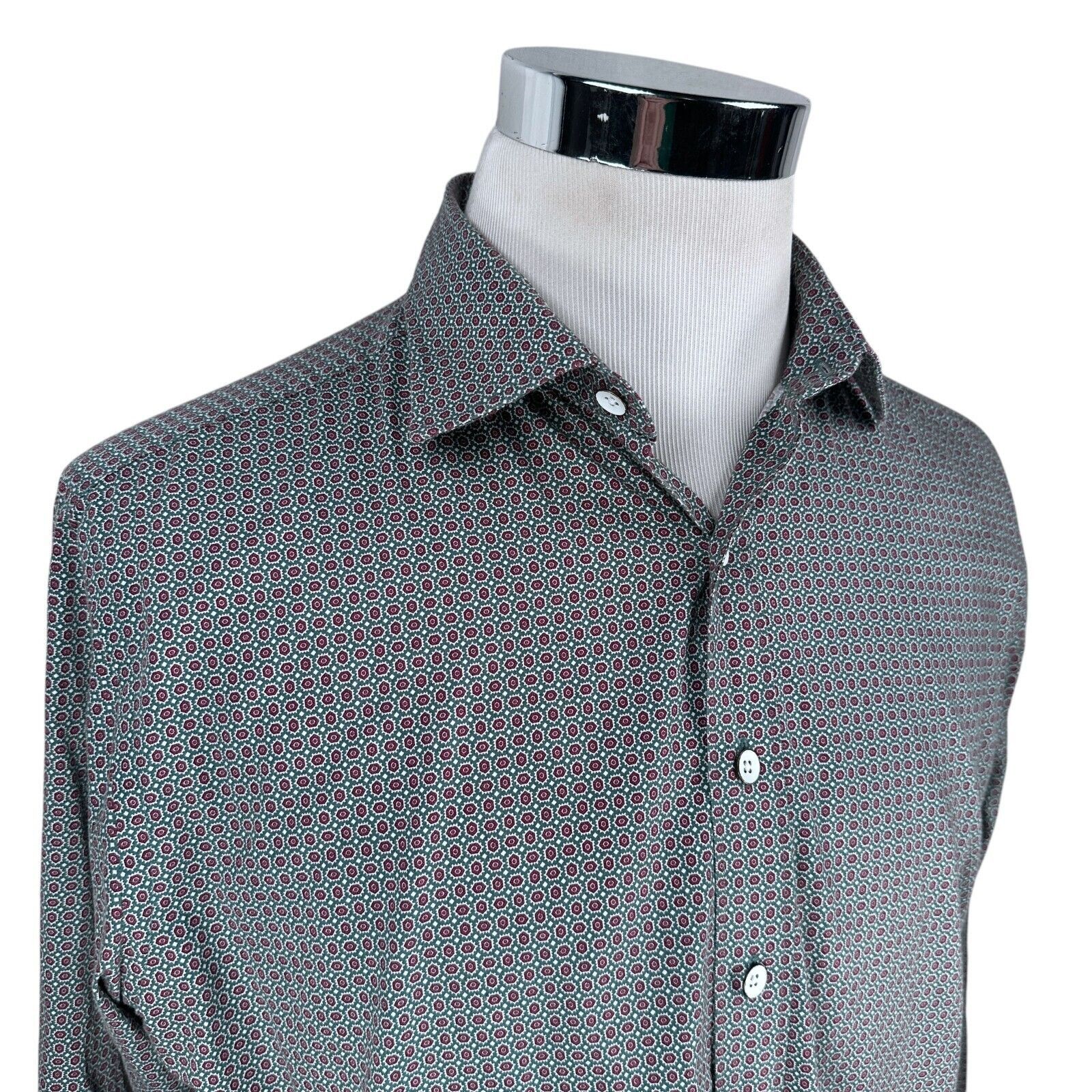 Rodd & Gunn Rodd & Gunn Shirt Men’s Large Geometric Blue Button Up Size US L / EU 52-54 / 3 - 2 Thumbnail