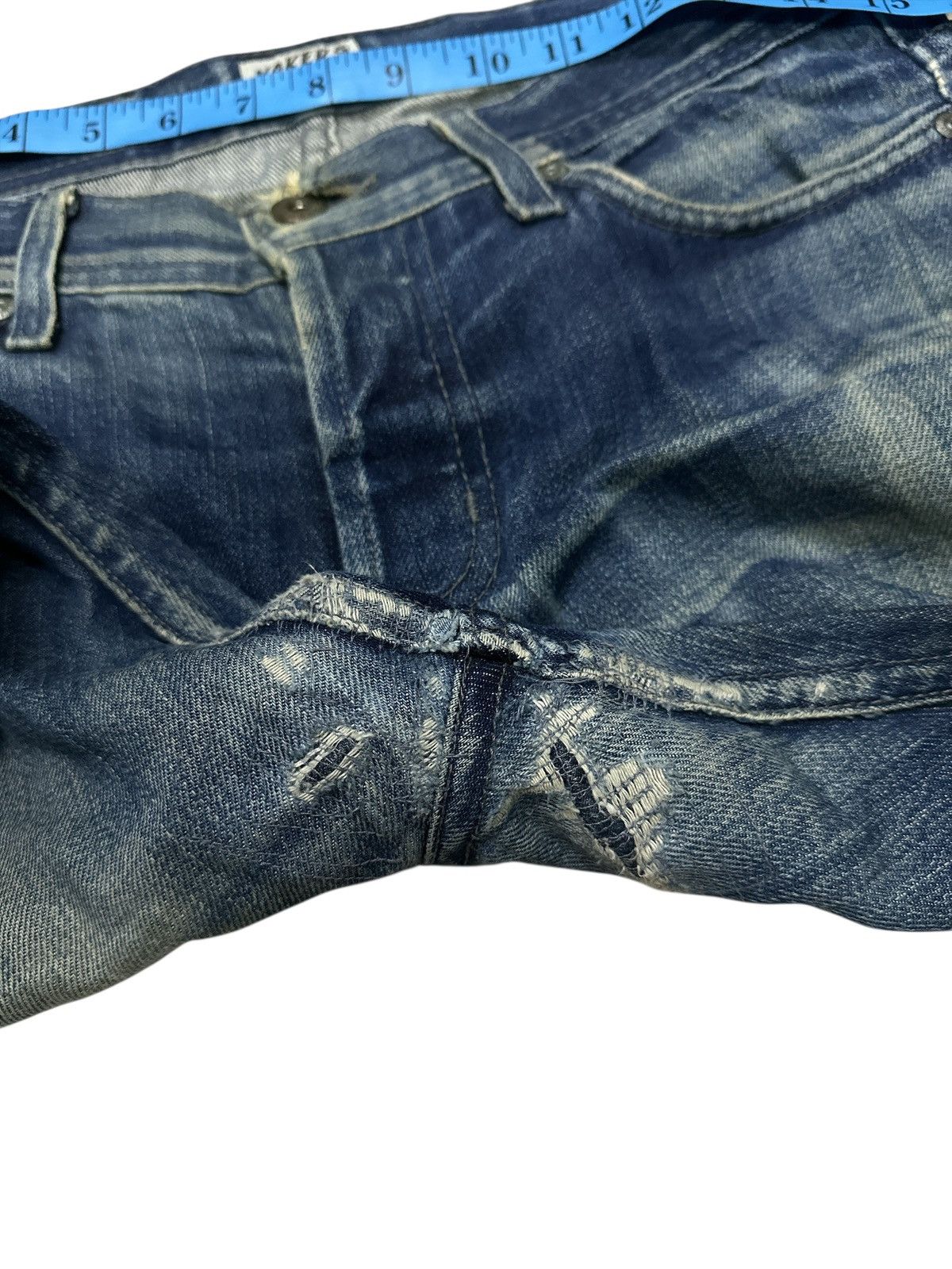 Kapital Trashed Distress Denim Naked&Famous Selvedge . Size US 32 / EU 48 - 17 Thumbnail