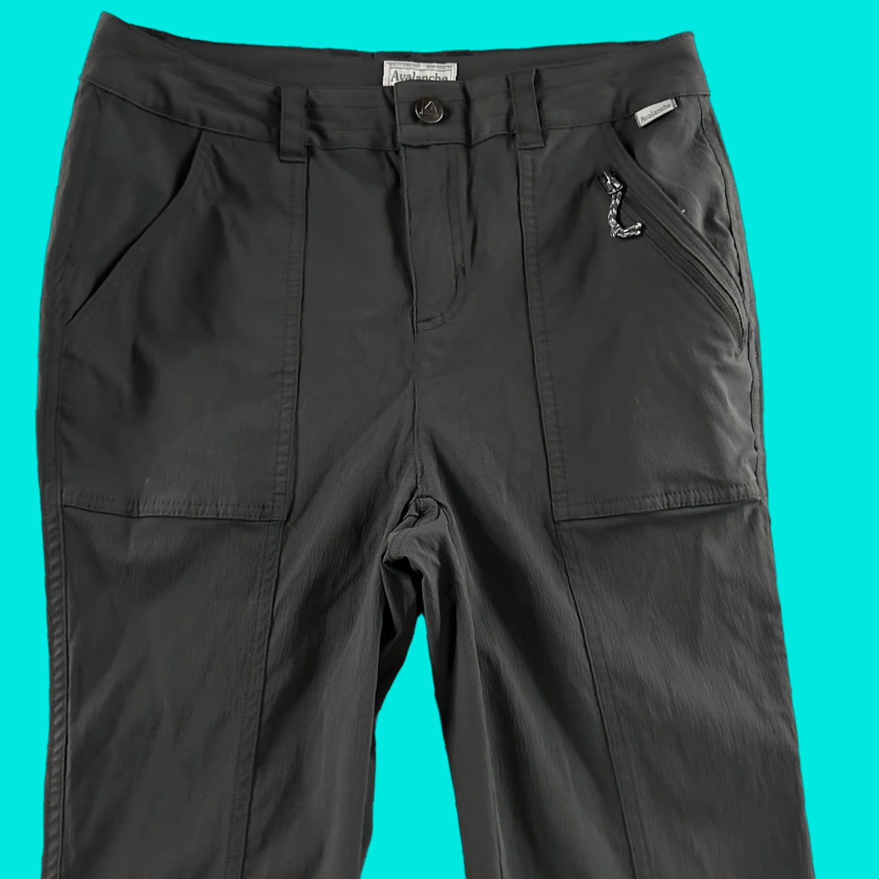 Avalanche Avalanche Womens Pants Gray Size Small Utility Zip Pocket Stretch Nylon Blend Size 28" / US 6 / IT 42 - 1 Thumbnail