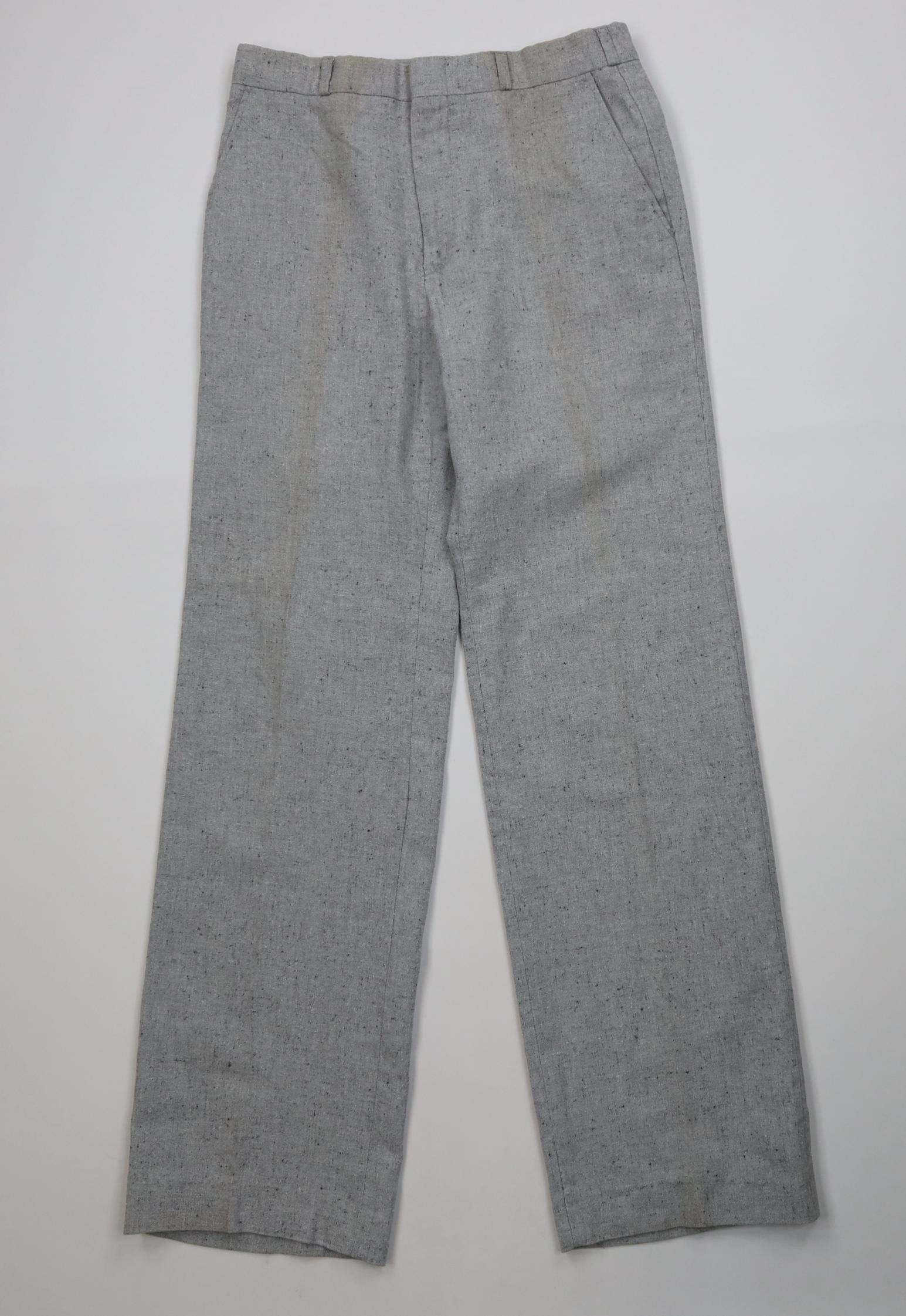 Vintage Vintage 70s Streetwear Wool Blend Knit Wide Leg Chino Pants Size US 29 - 1 Thumbnail