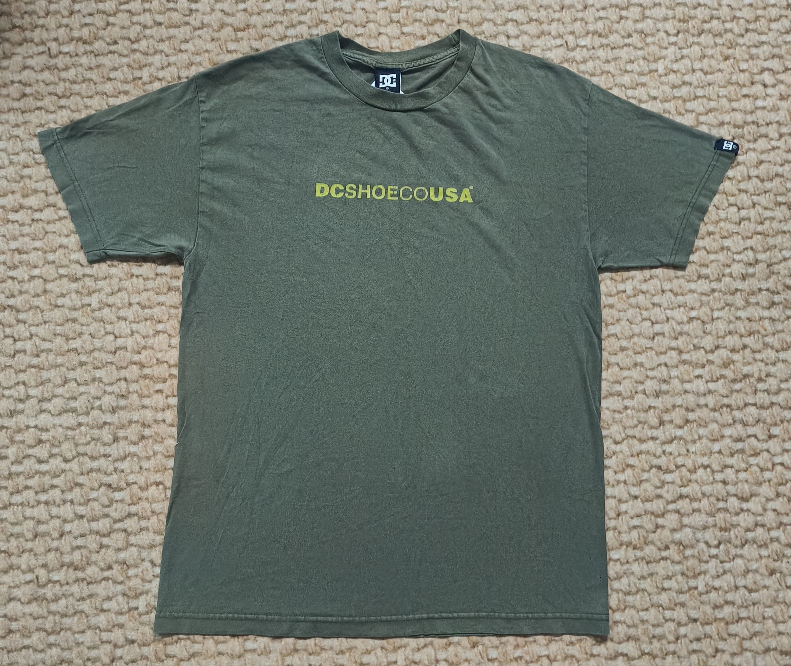 Vintage 🔥🔥Rare Vintage DC Shoes Skateboard Green Tee Size US L / EU 52-54 / 3 - 1 Thumbnail
