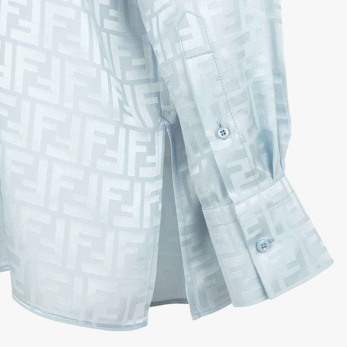 Fendi o1s1wg110825 Shirt in Light Blue Size M / US 6-8 / IT 42-44 - 3 Thumbnail