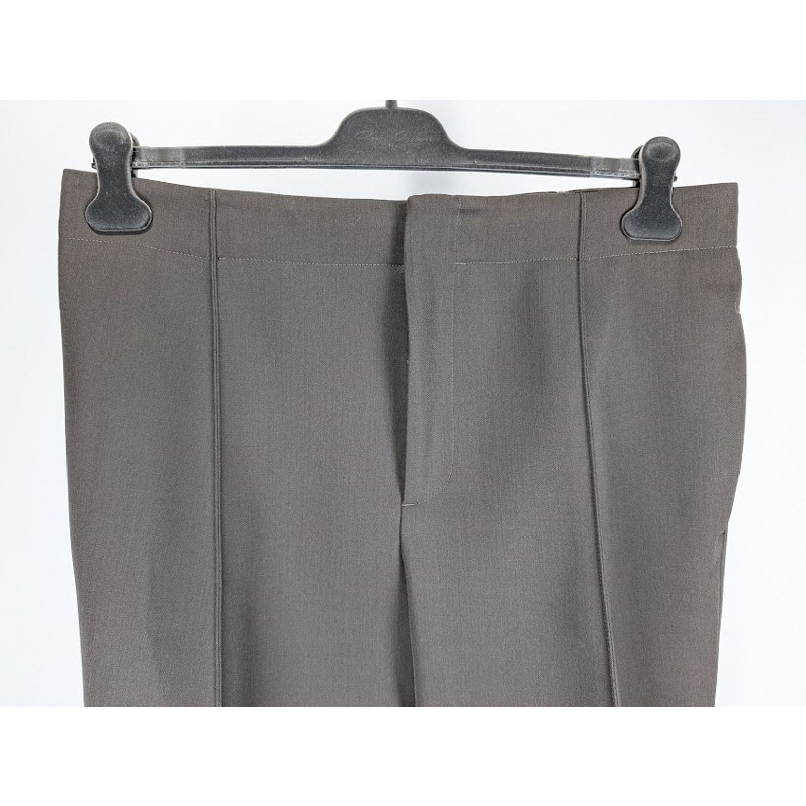 Bottega Veneta o1rshd1 Compact Wool Trousers in Olive Size US 34 / EU 50 - 9 Thumbnail