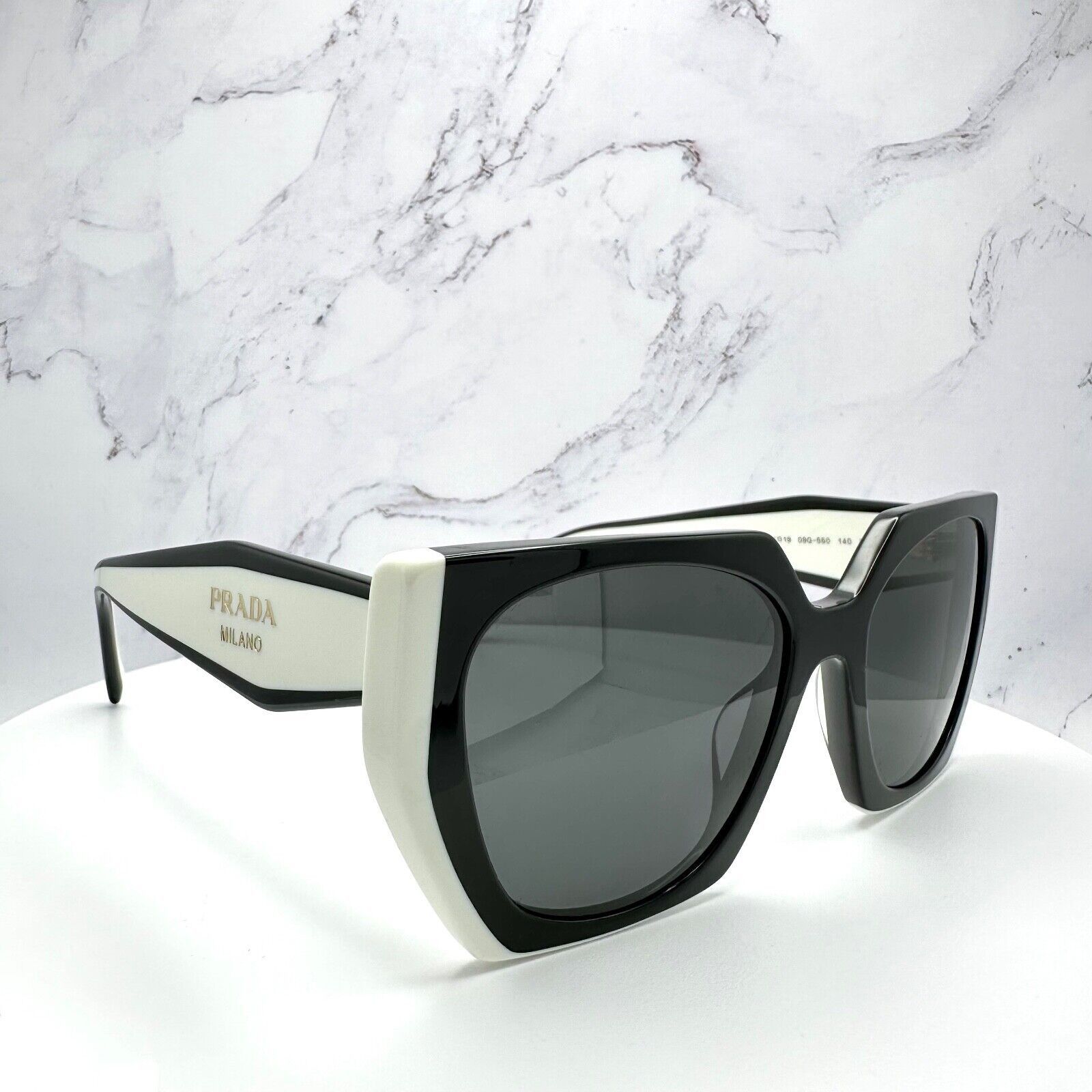 Prada New Prada Sunglasses Womens Black White Symbole Logo Size ONE SIZE - 22 Thumbnail
