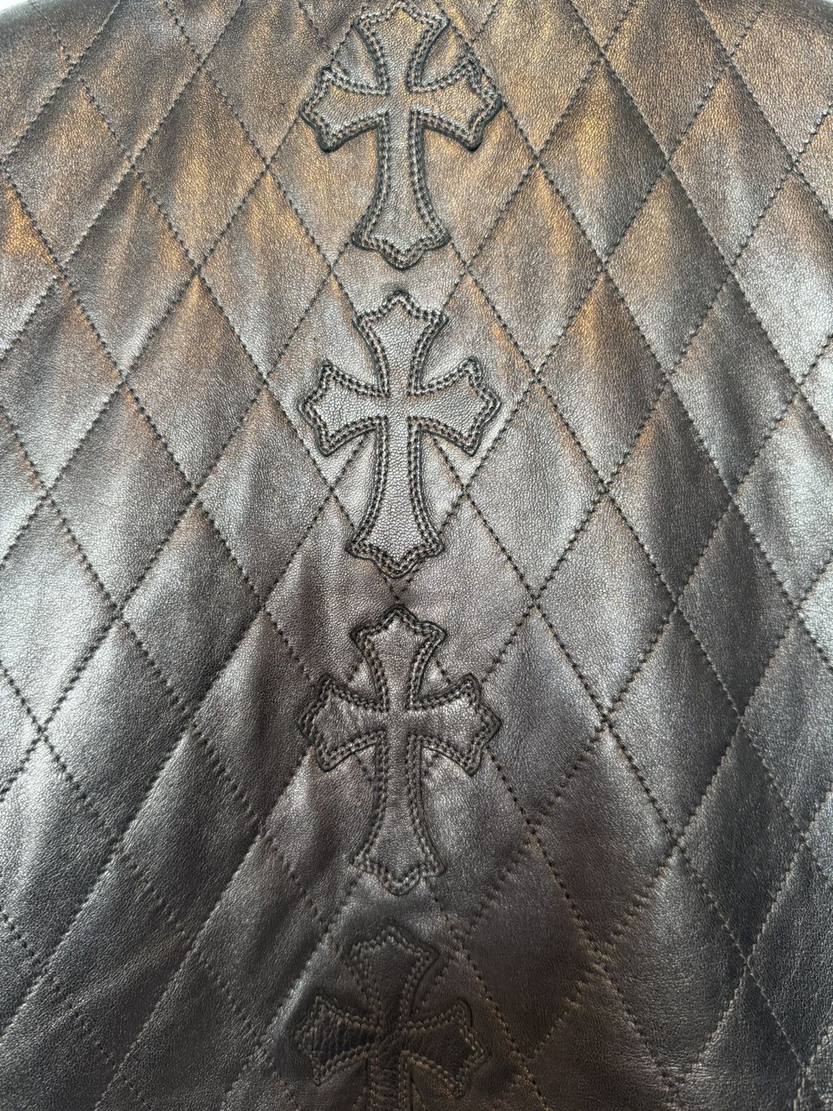 Chrome Hearts Chrome Hearts Leather Vest With Patches Size US M / EU 48-50 / 2 - 17 Thumbnail