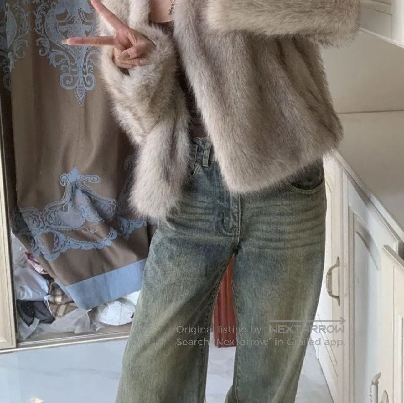 Dior Dior Purple Mink Fur Shawl Jacket. Size XS / US 0-2 / IT 36-38 - 6 Thumbnail