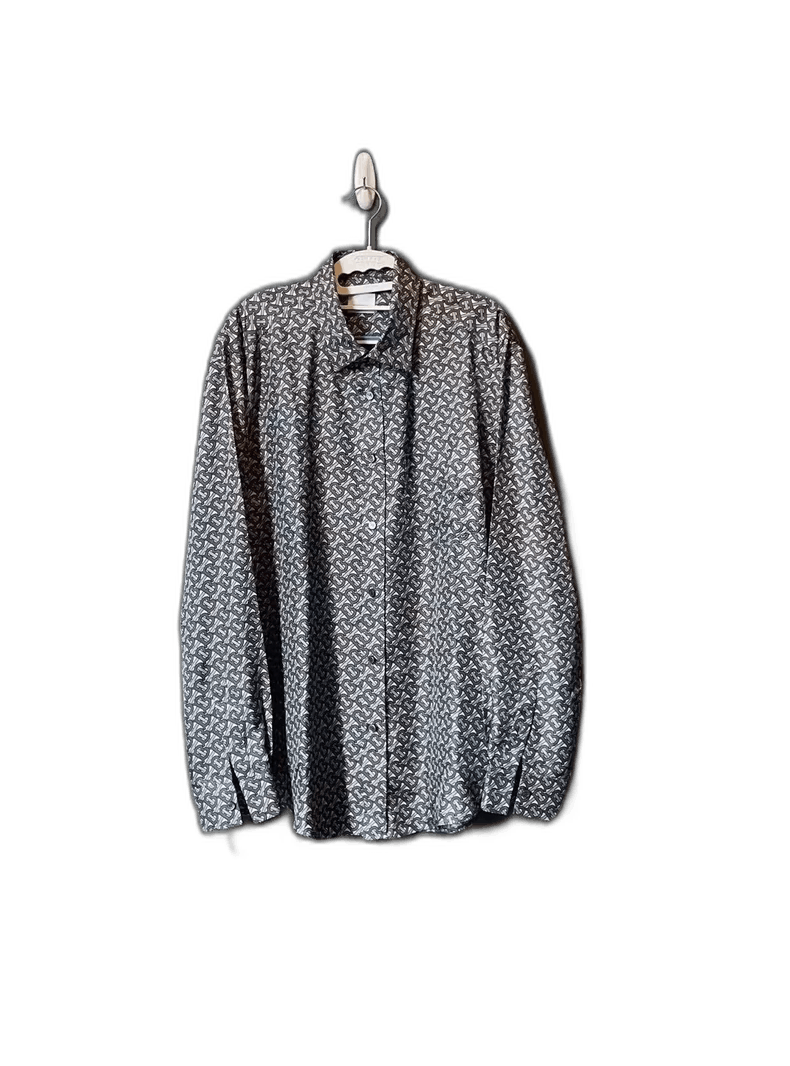 Burberry Burberry Printed Silk Long Sleeve Shirt-yf Size US M / EU 48-50 / 2 - 1 Thumbnail
