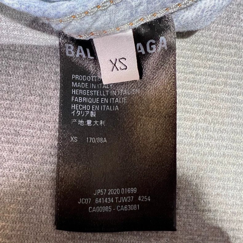 Balenciaga Balenciaga Denim print oversized shirt Size US XS / EU 42 / 0 - 5 Thumbnail
