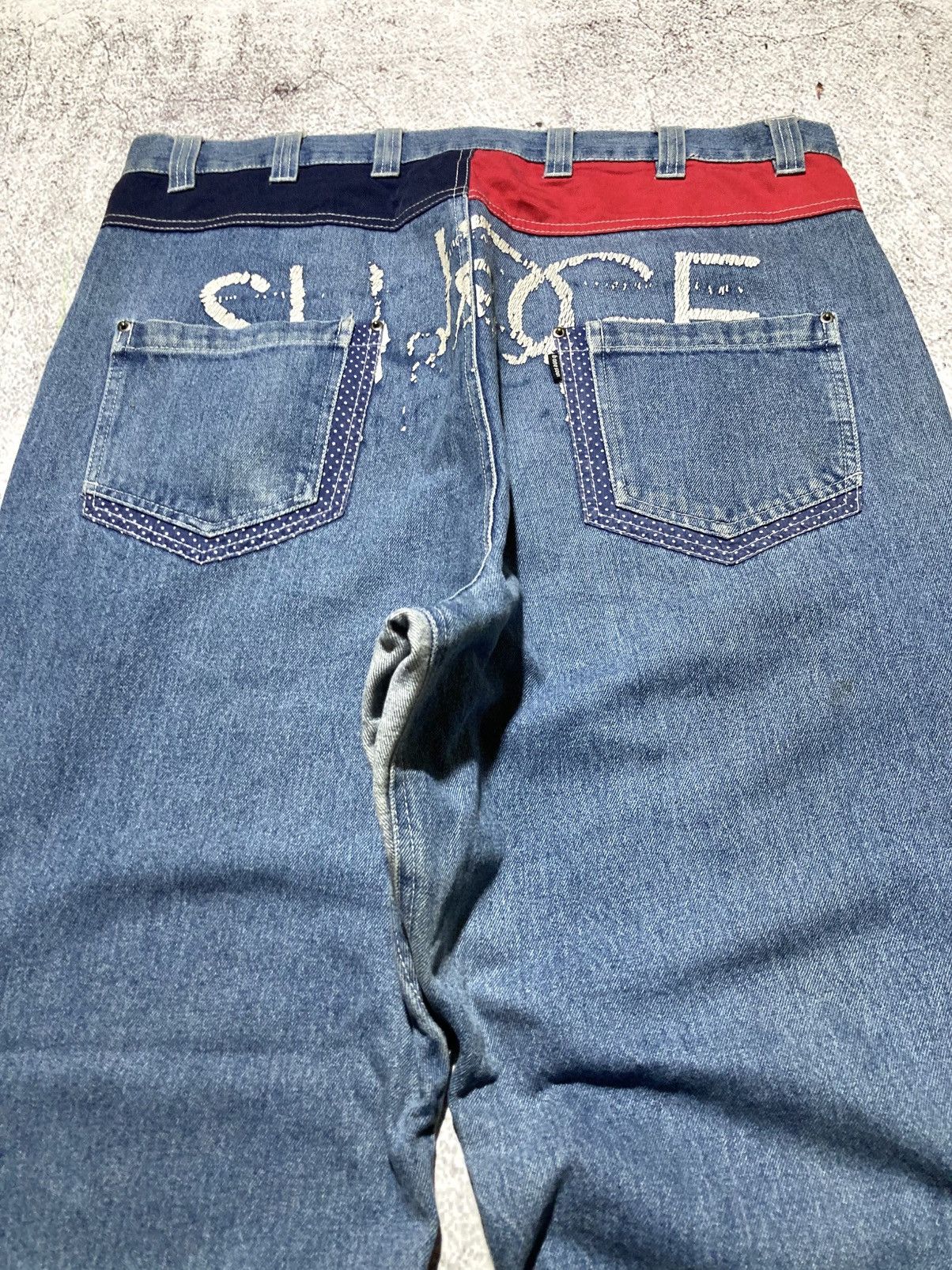 Japanese Brand 2000s B One Soul Japanese Double Waist Carrot Jeans Pant Lgb Size US 37 - 15 Thumbnail