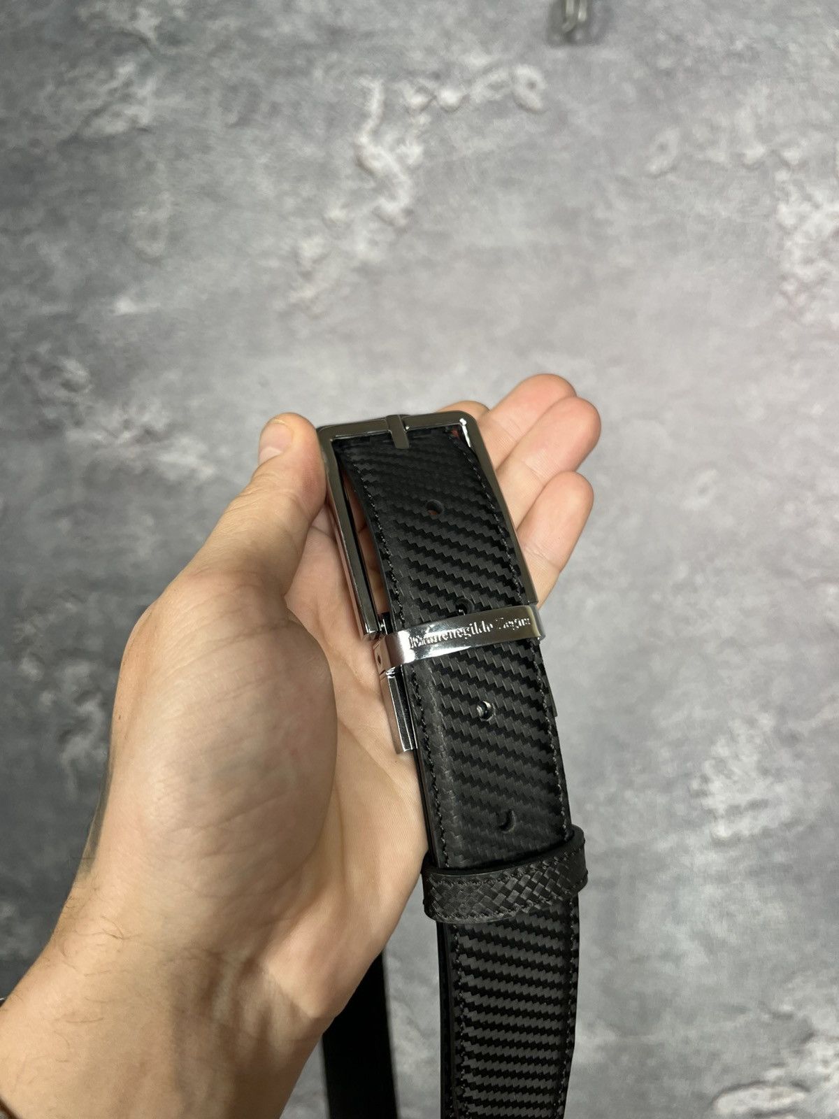 Ermenegildo Zegna Ermenegildo Zegna Leather Belt With Logo One Size Size ONE SIZE - 3 Thumbnail