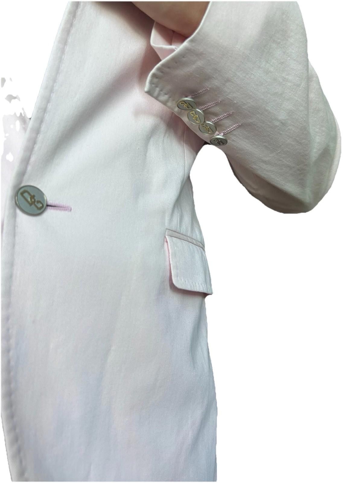 Dolce & Gabbana Dolce & Gabbana Italy Pink Blazer Men 2-Button Logo Buttons Size 38R - 7 Thumbnail