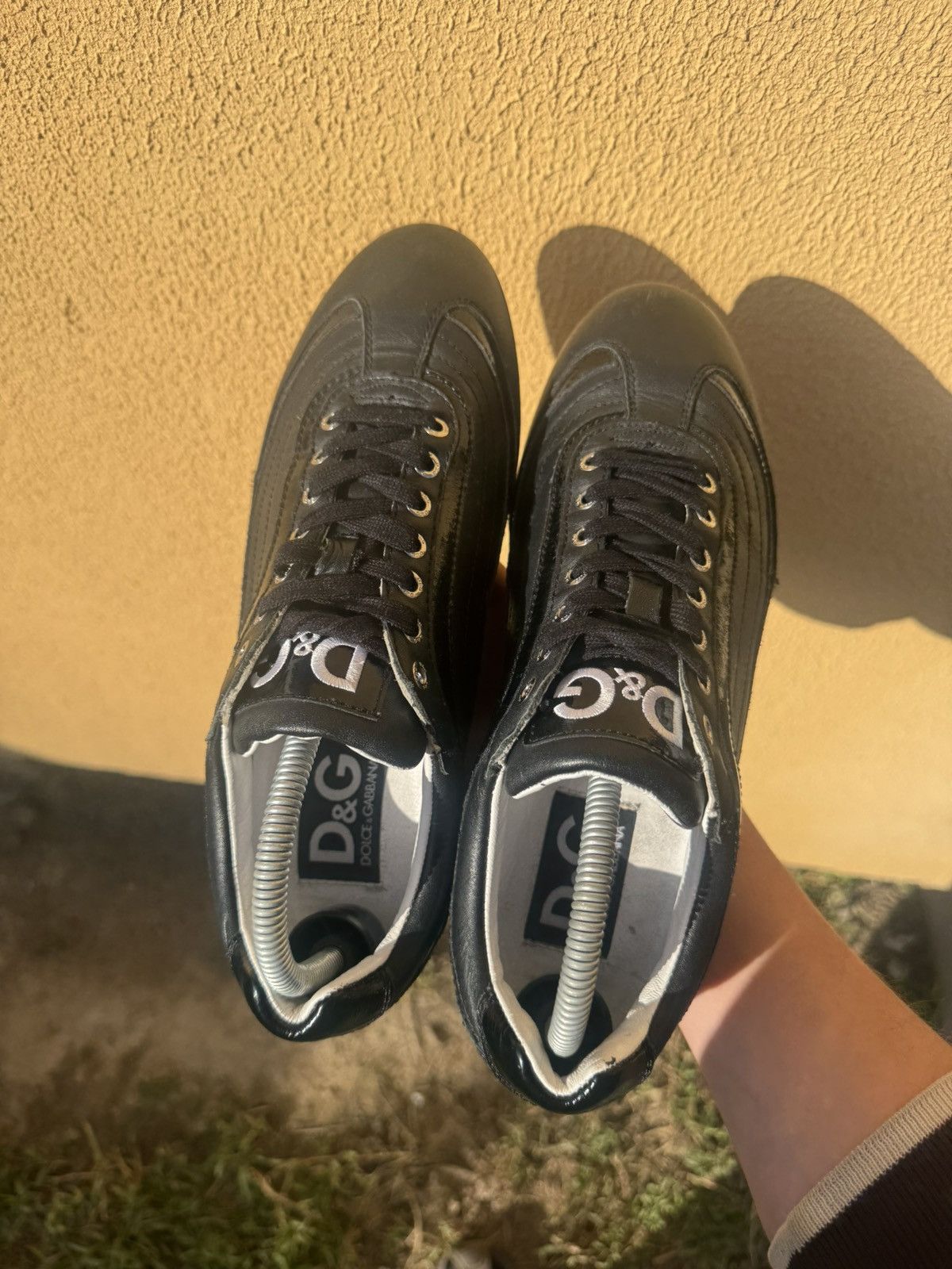 Dolce & Gabbana Vintage Dolce Gabbana Leather Y2k Sneakers Size US 7 / EU 40 - 4 Thumbnail
