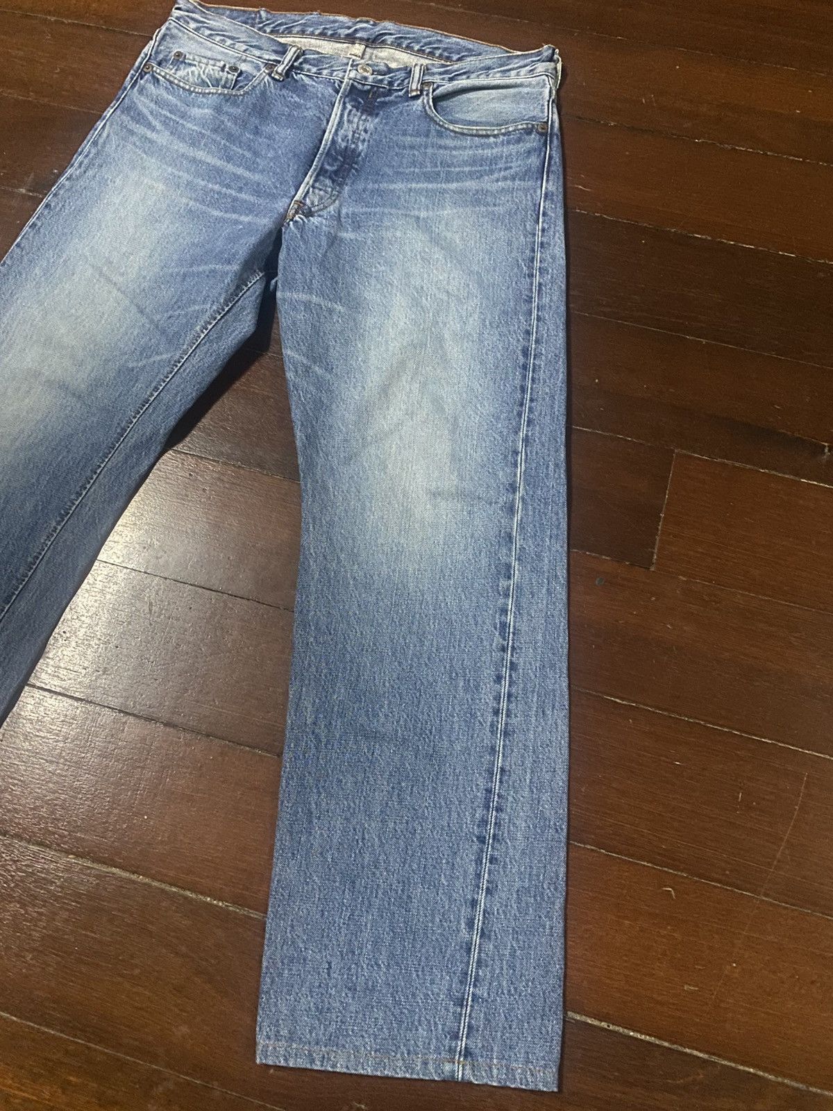 Warehouse Fire 🔥🔥 DOUBLE WORKS WAREHOUSE.CO DENIM JEANS Size US 34 / EU 50 - 3 Thumbnail