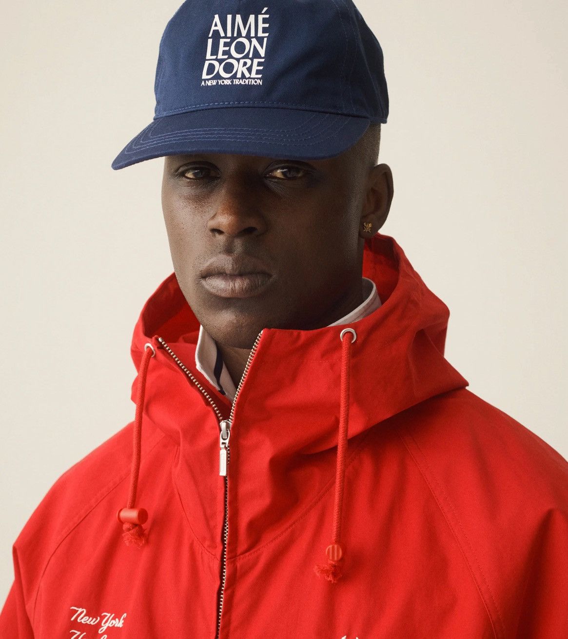 Aime Leon Dore Aime Leon Dore ALD Stacked Logo Hat Cap Navy Cotton SnapBack Size ONE SIZE - 2 Thumbnail