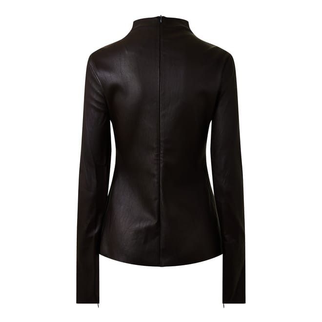 Bottega Veneta Bottega Veneta Turtleneck Slim Fit Long Sleeve Top in Brown Size M / US 6-8 / IT 42-44 - 2 Thumbnail