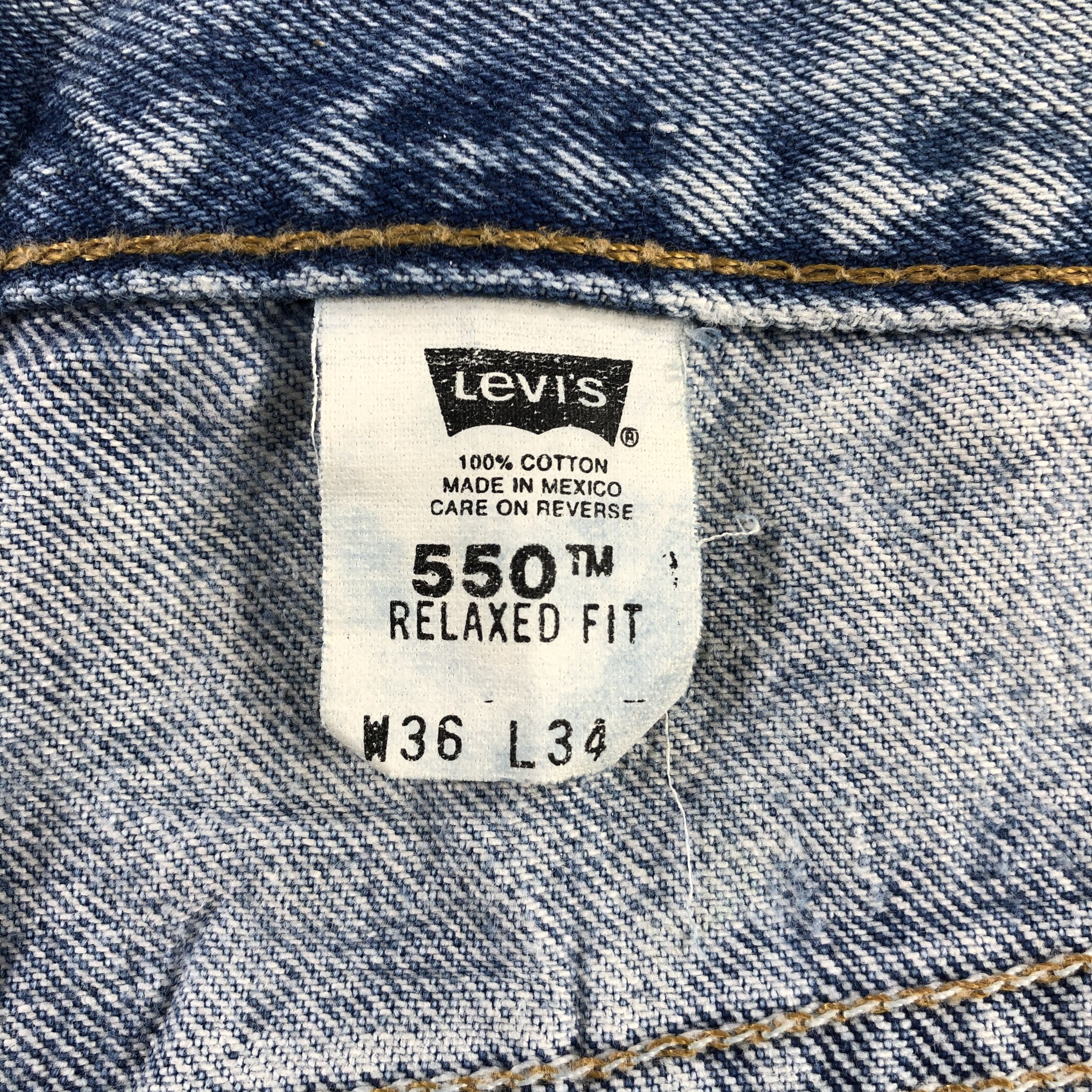 Levi's Vintage 90s Blue Wash Levis 550 Jeans-J2413 Size US 34 / EU 50 - 11 Thumbnail