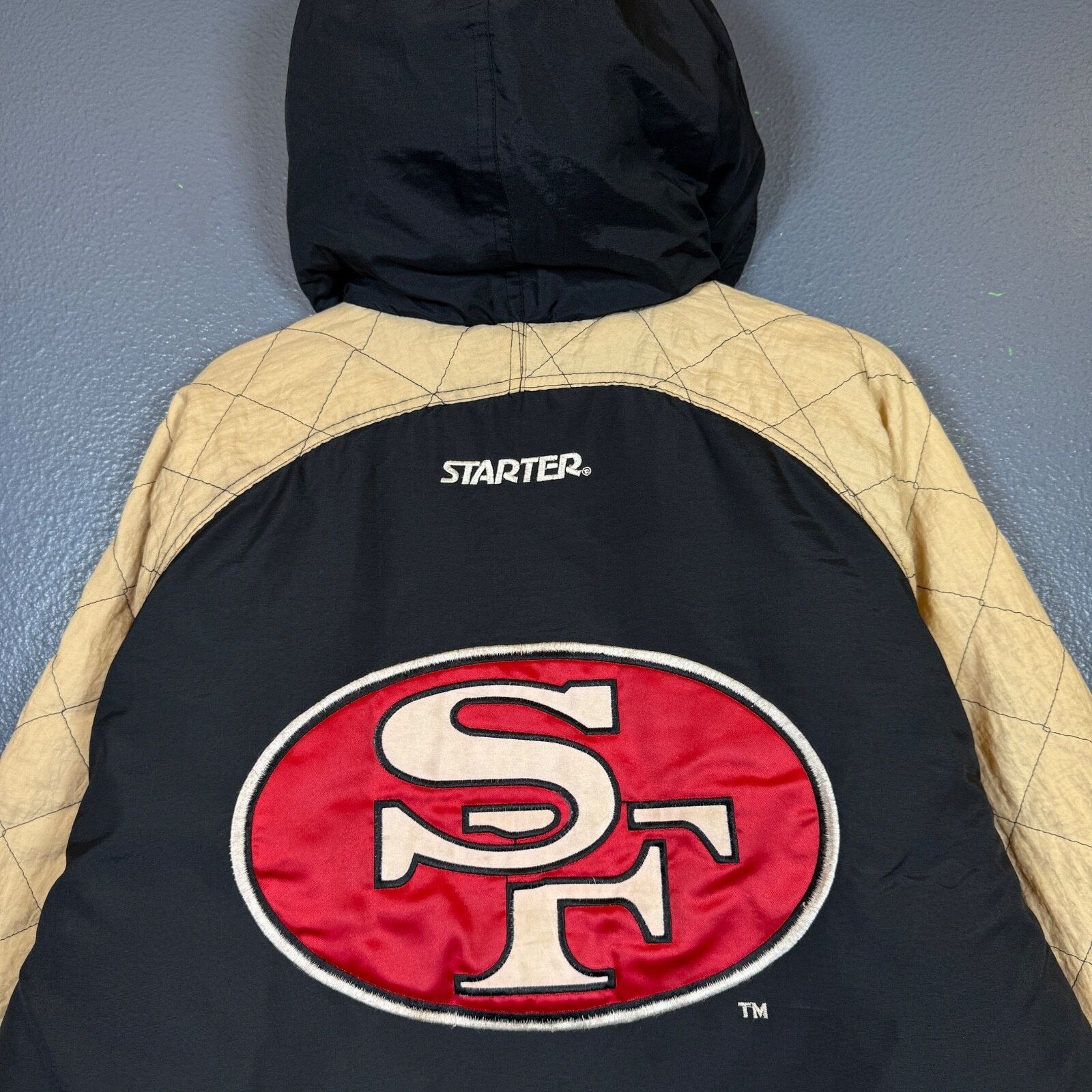 Starter Srarter XL black down jacket 49ERS NFL San Francisco Vintage Size US XL / EU 56 / 4 - 2 Thumbnail