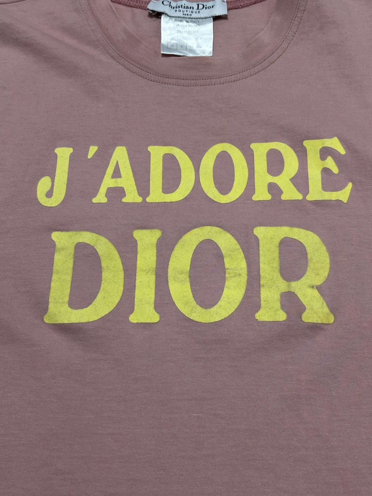 Dior CHRISTIAN DIOR Spring Summer 2002 "J'ADORE DIOR" Tank Top Size XS / US 0-2 / IT 36-38 - 3 Thumbnail