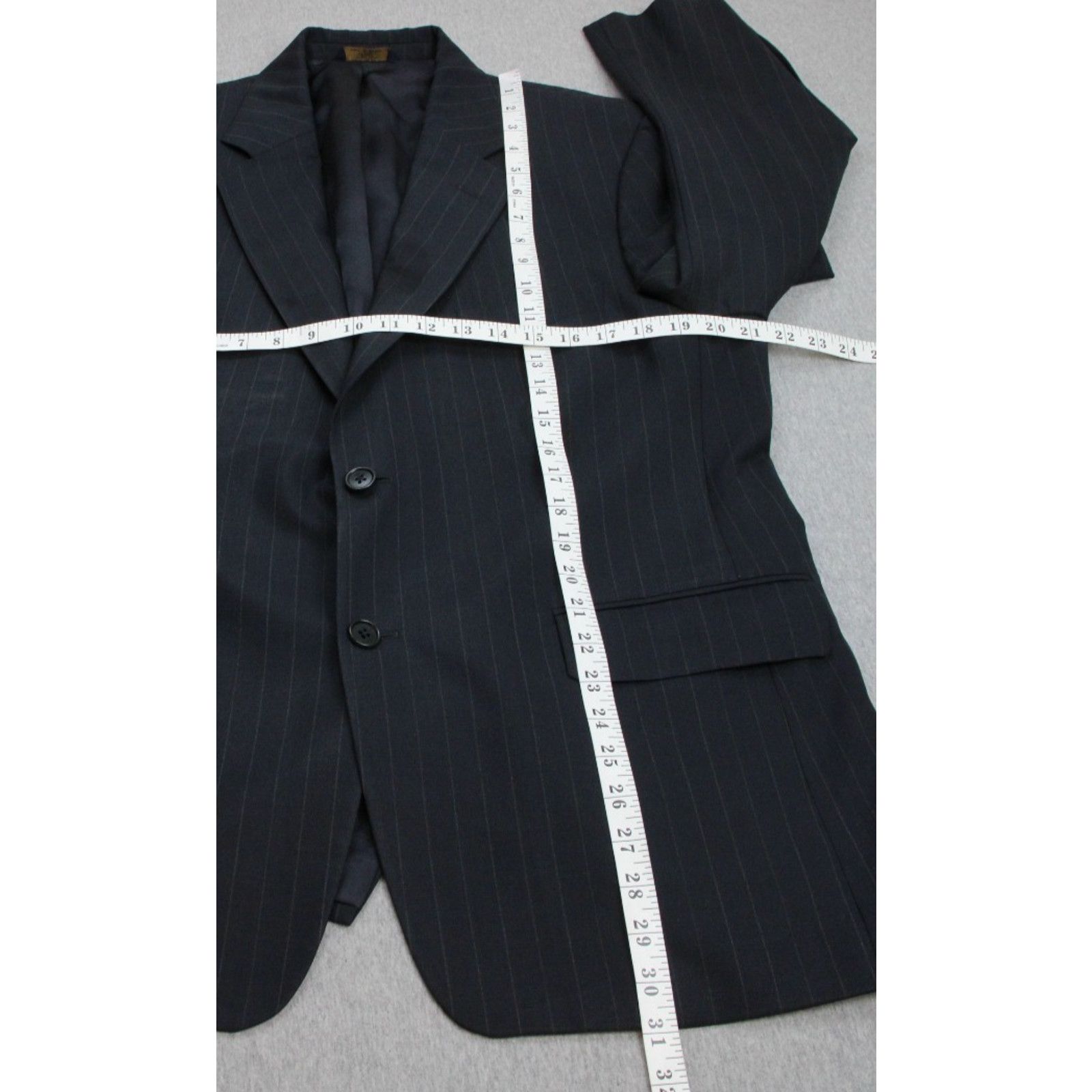 Brooks Brothers Brooks Brothers Blazer Men's 42S Black Striped 2 Button Size 42S - 8 Thumbnail