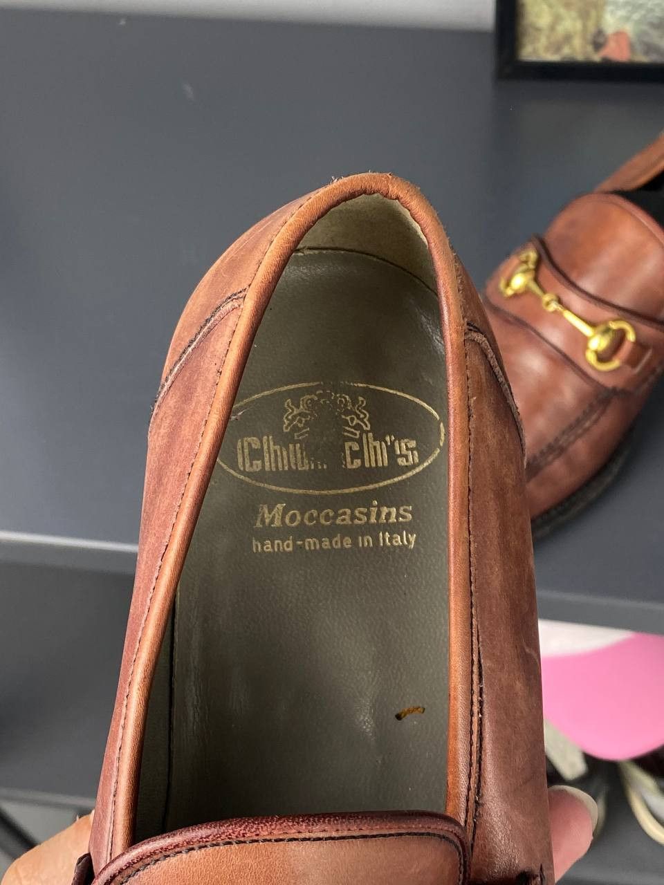 Church's Handmade Churchs gold horsebit loafers, Made in Italy Size US 8 / EU 41 - 9 Thumbnail