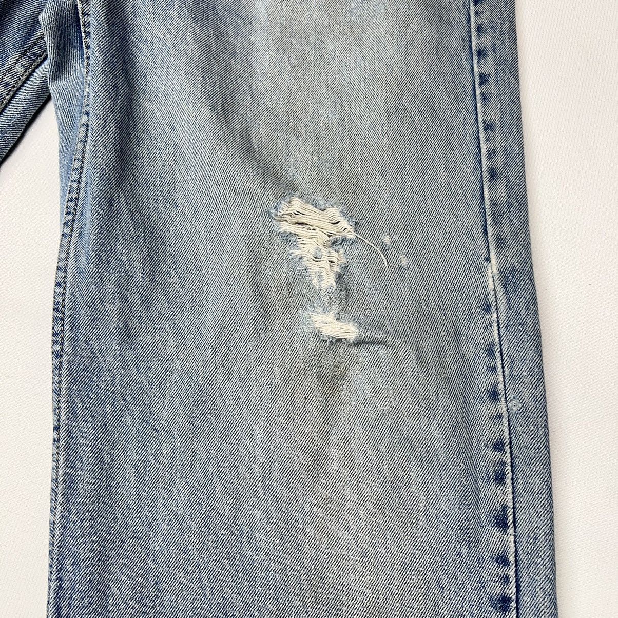 Levi's × Vintage VTG Levis 550 Jeans Blue Relaxed Fit Baggy Distressed Size US 34 / EU 50 - 4 Thumbnail