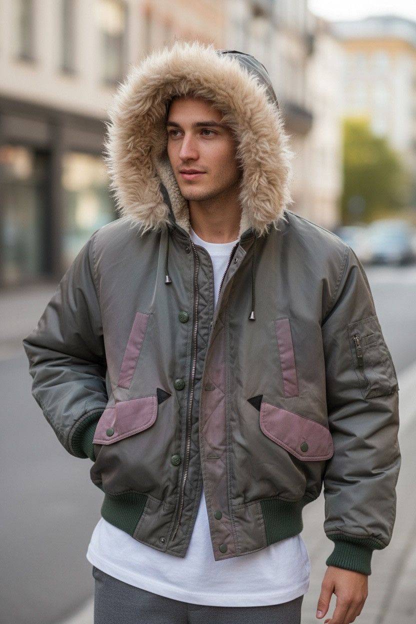 Alpha Industries Vintage AIR FORCE FUR AW82( USAF) jacket flyers nice design Size US M / EU 48-50 / 2 - 20 Thumbnail