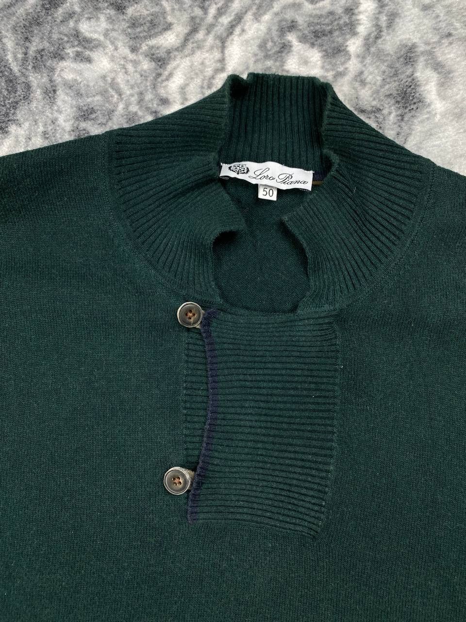 Loro Piana Vintage Loro Piana Knit Wool Lana Sweater 1/4 button Men Size US M / EU 48-50 / 2 - 3 Thumbnail