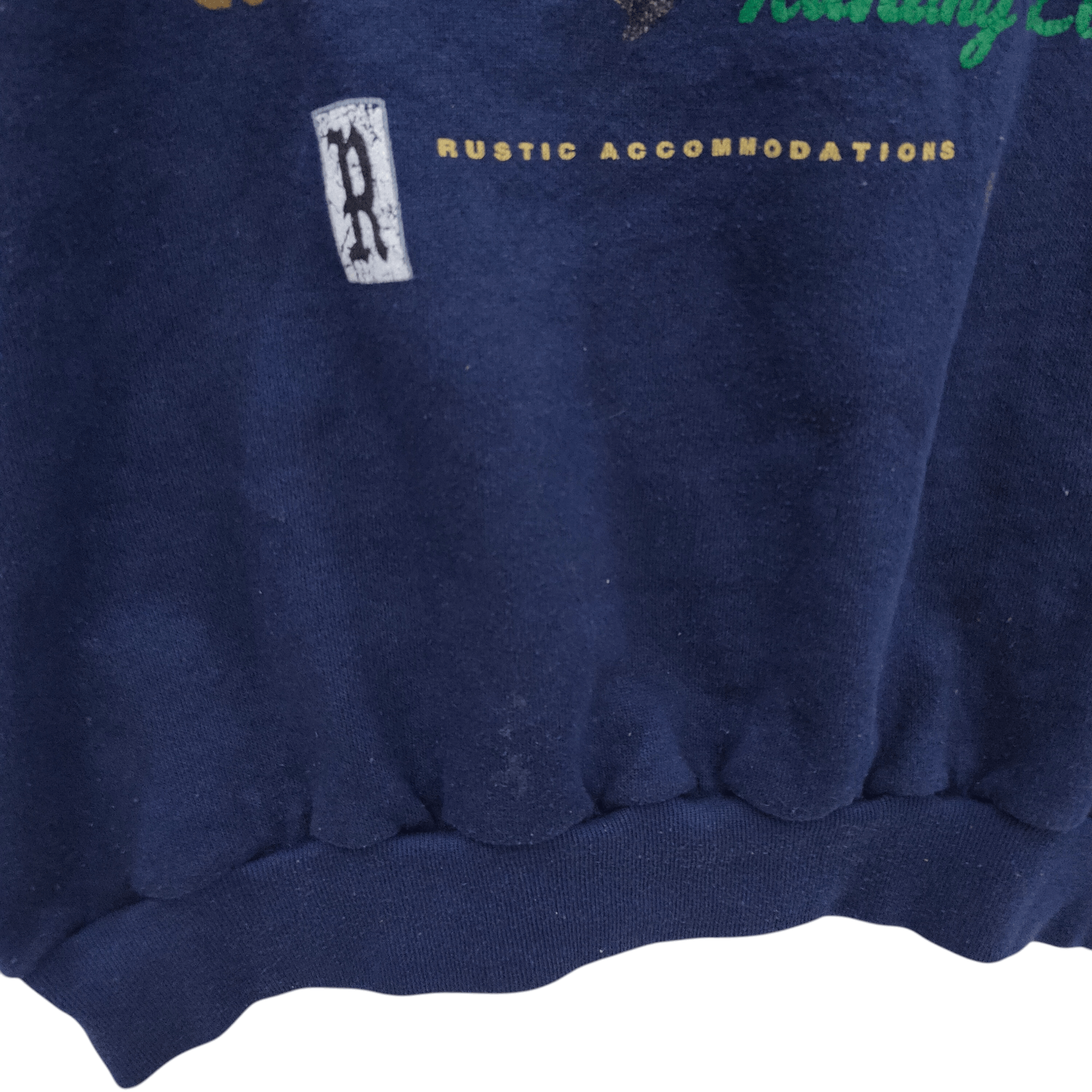 Vintage 90s Moose Lodge Crewneck Vintage Hunting Lodge Sweate Size US XL / EU 56 / 4 - 6 Thumbnail