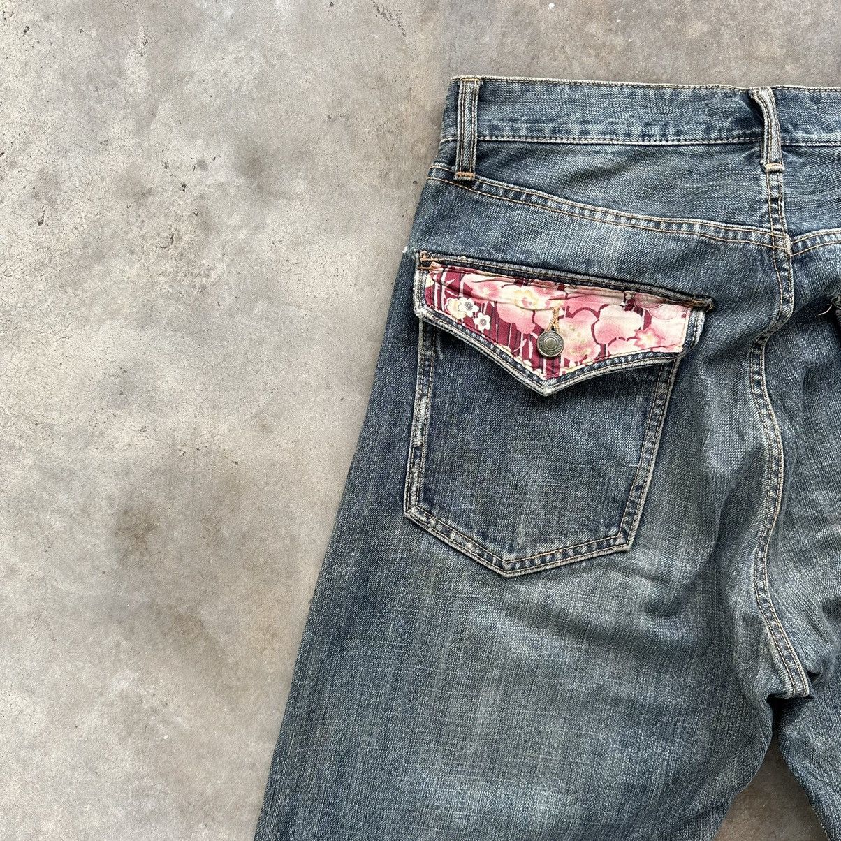Japanese Brand Vintage Japanese Distressed Faded Rusty Denim Jean Pant W31 Size US 31 - 12 Thumbnail