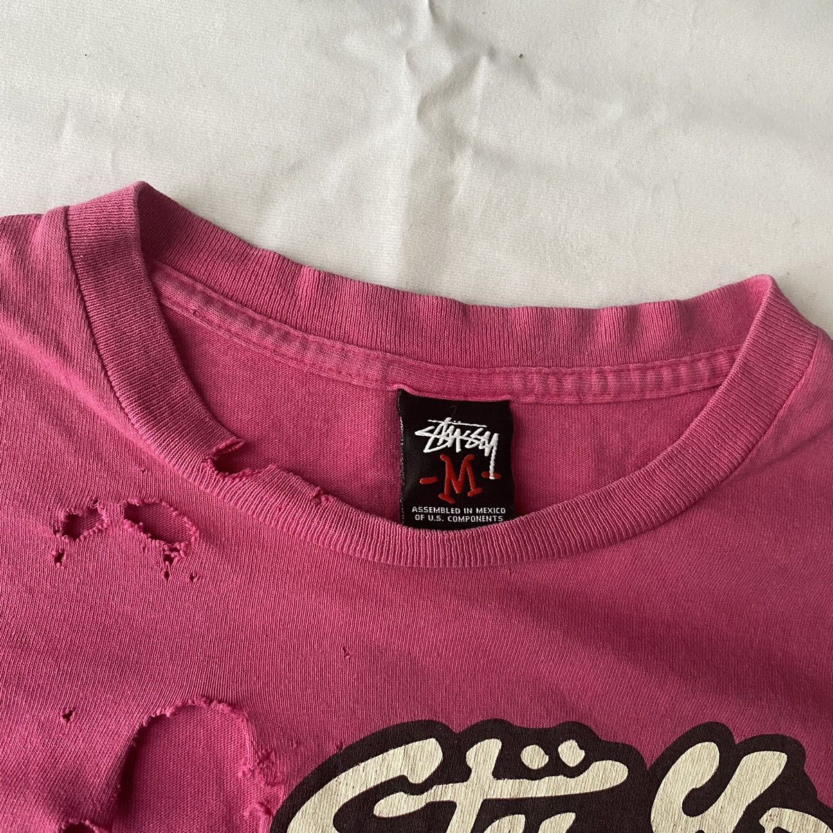 Stussy × Vintage Vintage Stussy x Pound Stu York Crew Distressed Tees Size US M / EU 48-50 / 2 - 9 Thumbnail