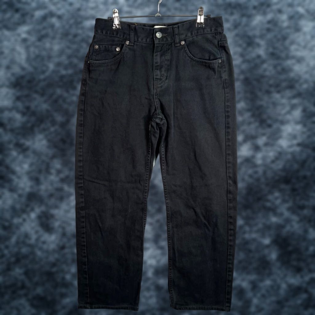 Levi's VINTAGE Levi's Levi's 550 Jeans Straight Adult Women 18 Black Denim Relaxed Fit 27 Inseam 28 Waist Womens 90s Size 40" / US 18 - 1 Thumbnail