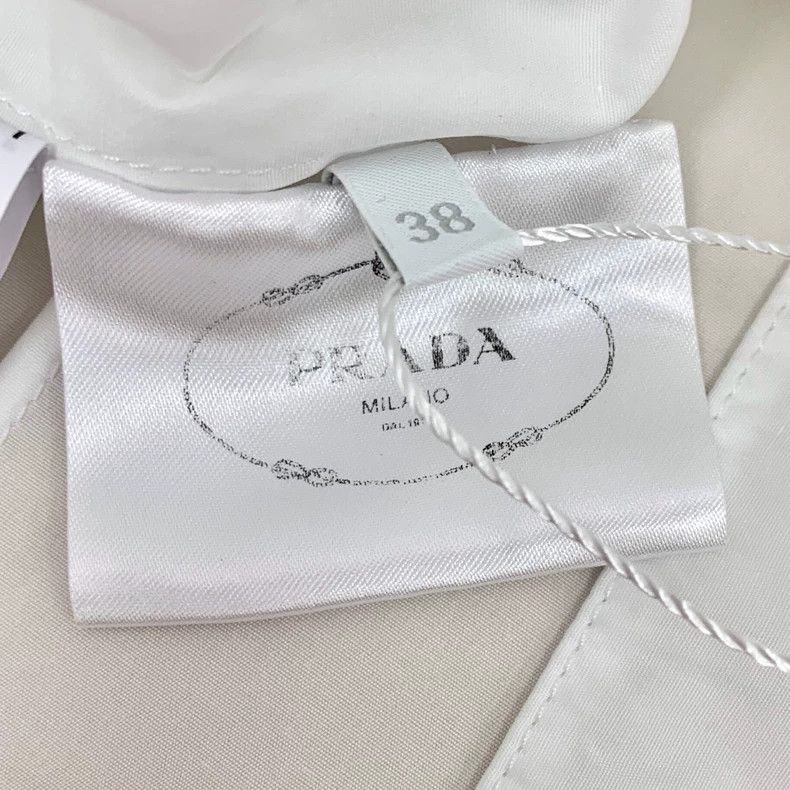 Prada Prada White triangle cotton round-neck sleeveless shirt ve Size XS / US 0-2 / IT 36-38 - 7 Thumbnail