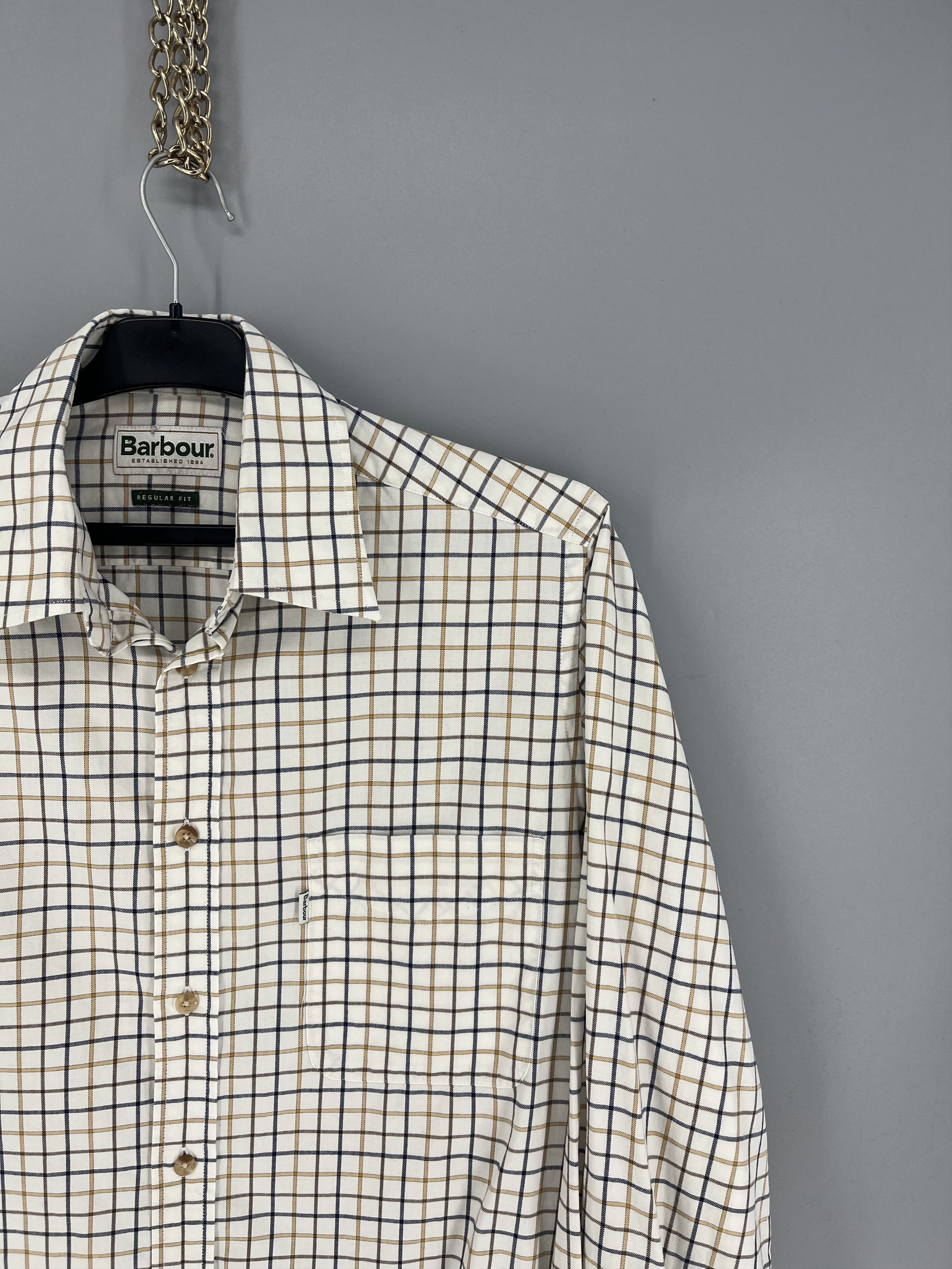 Barbour Vintage Y2K Barbour Tailored Flannel Shirt Size US M / EU 48-50 / 2 - 5 Thumbnail