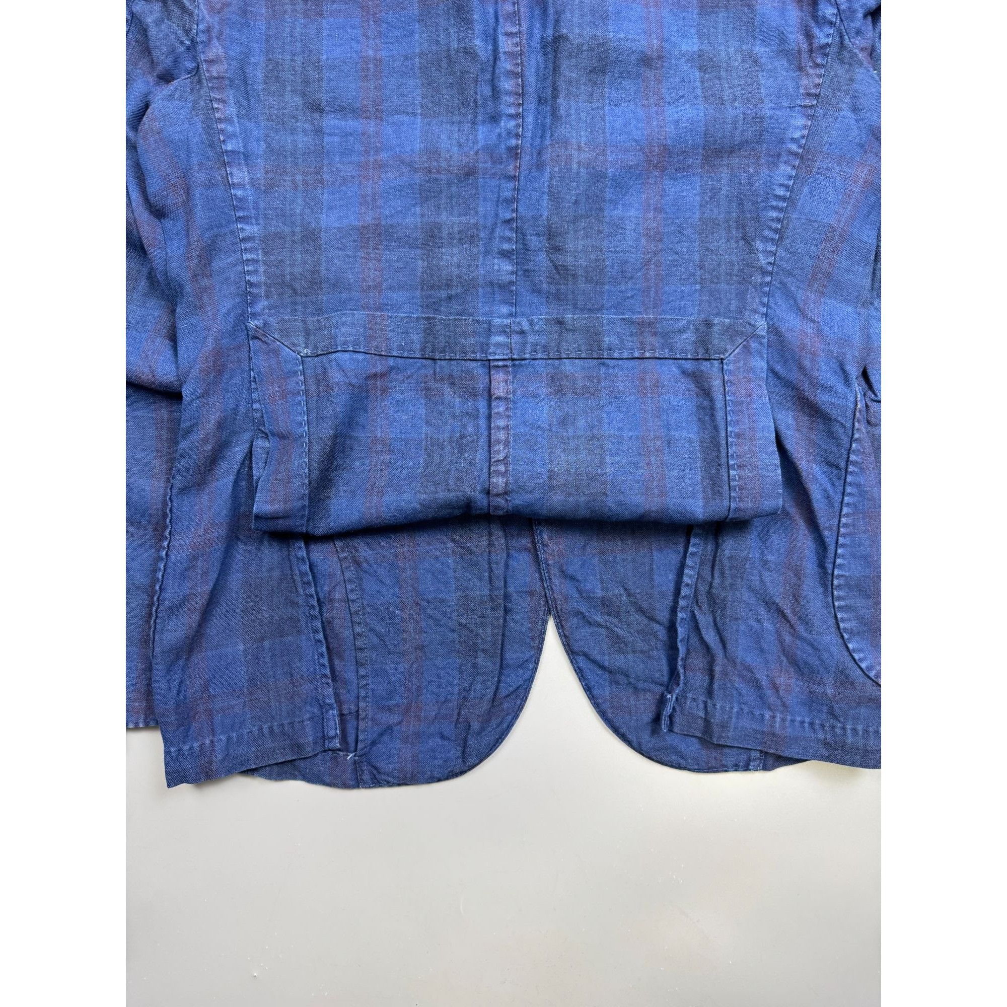 L.B.M. 1911 L.B.M. 1911 Linen Cotton Summer Two Button Blazer (Y1262) Size 38R - 10 Thumbnail
