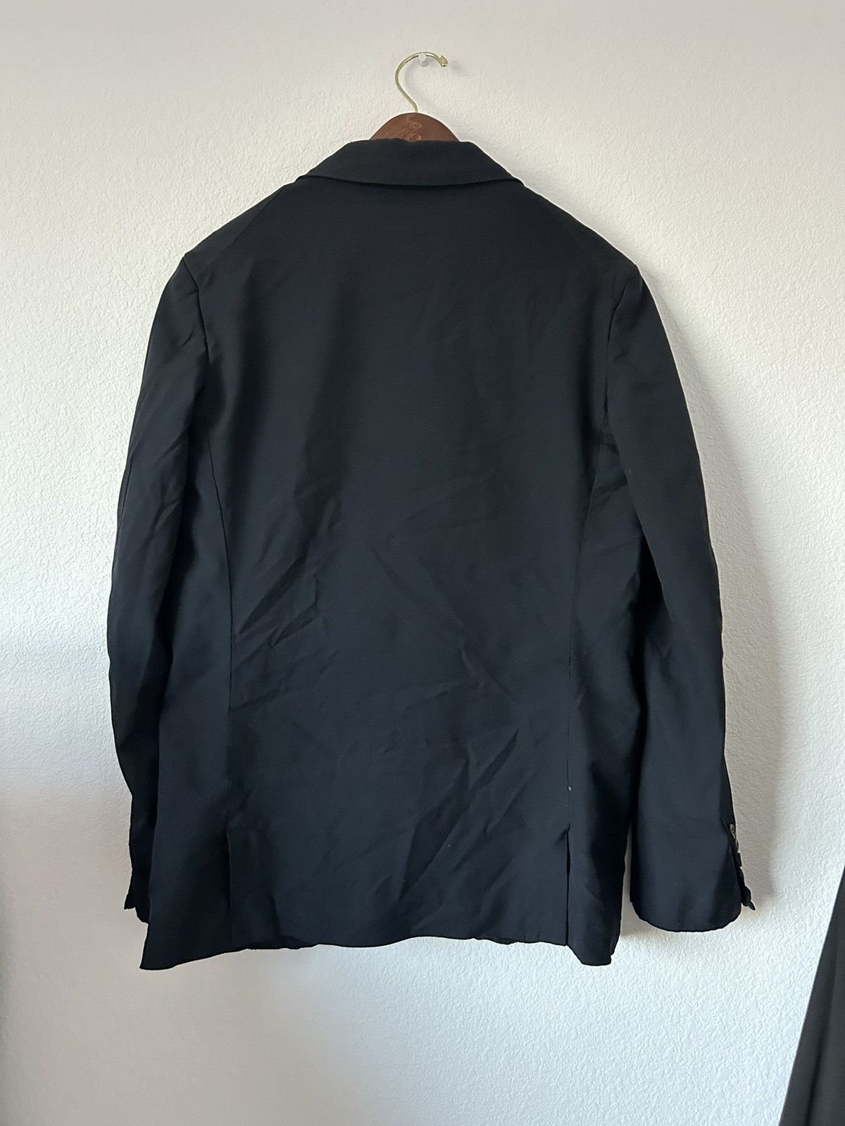 Comme des Garcons Navy Poly Blazer Size 36R - 3 Thumbnail