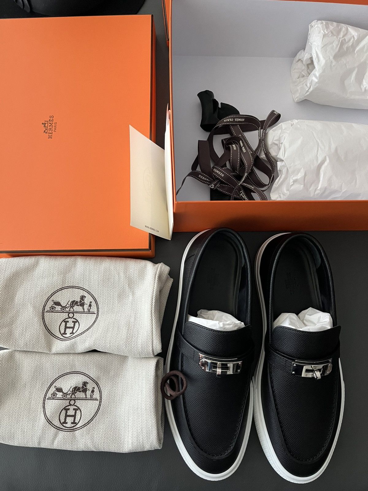 Hermes Iconic Runway Rare Brand New Hermes Kelly Loafer