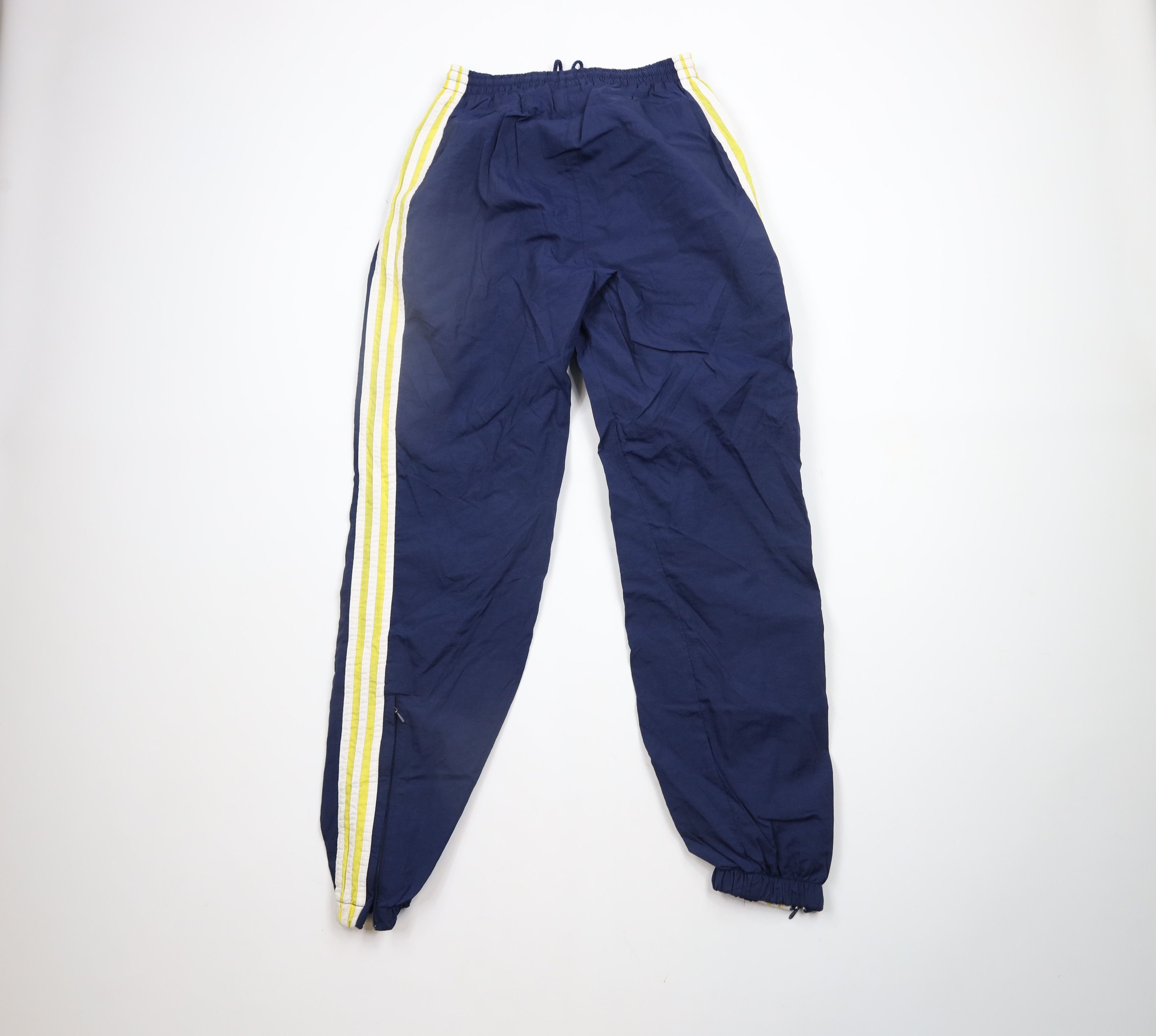 Adidas × Vintage Vintage 90s Adidas Striped Lined Nylon Joggers Pants Blue Size US 32 / EU 48 - 9 Thumbnail