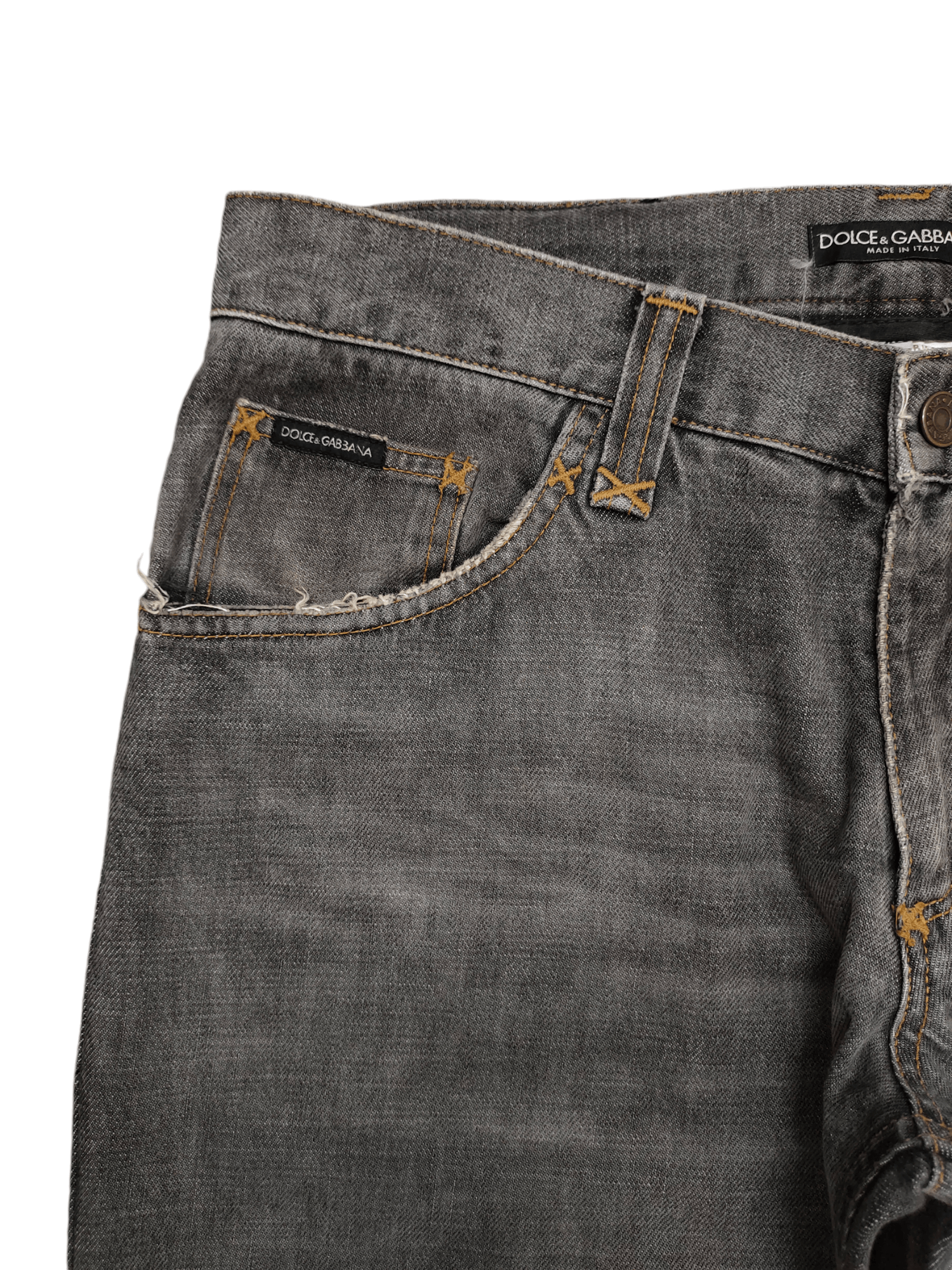 Dolce & Gabbana Dolce & Gabbana Clawmark Distress Faded Denim Jeans Size US 34 / EU 50 - 3 Thumbnail