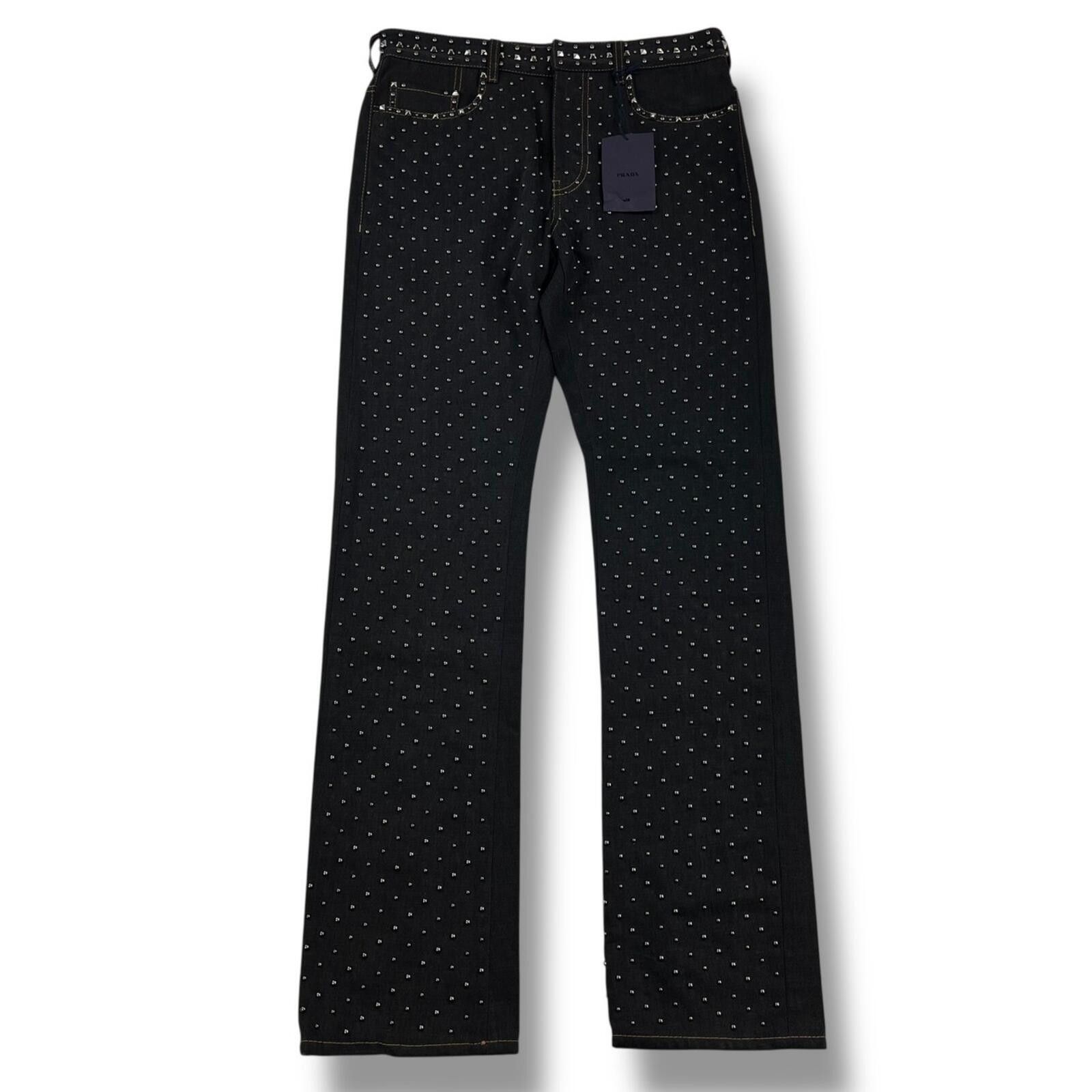 Prada Prada FW18 Stud Embellished Jeans Size US 30 / EU 46 - 2 Thumbnail