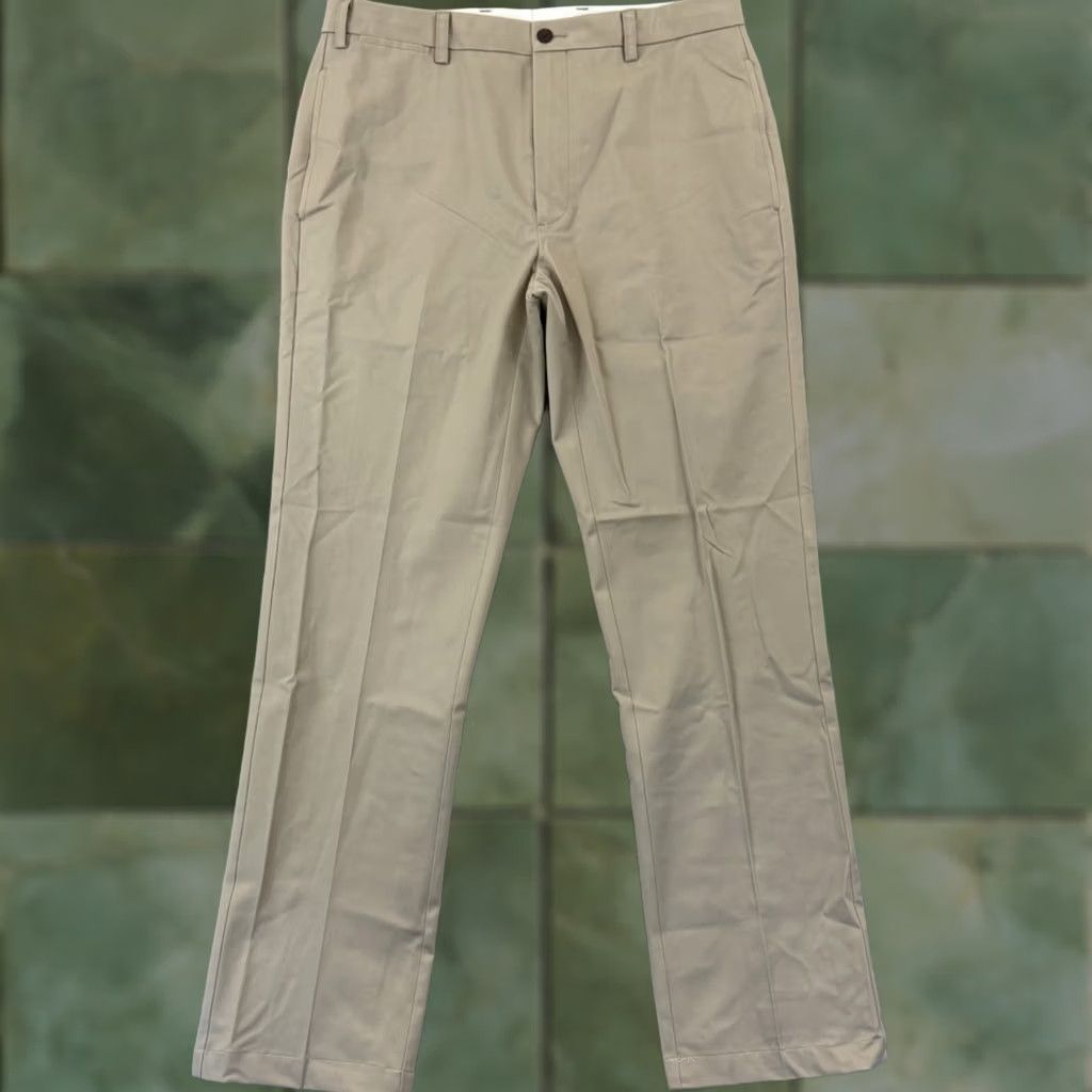 Orvis Orvis Pants Men’s 35 X 34 Beige Khaki Pleated Twill Chino Outdoor Casual Regular Straight Vintage No N/A Size US 35 - 1 Thumbnail