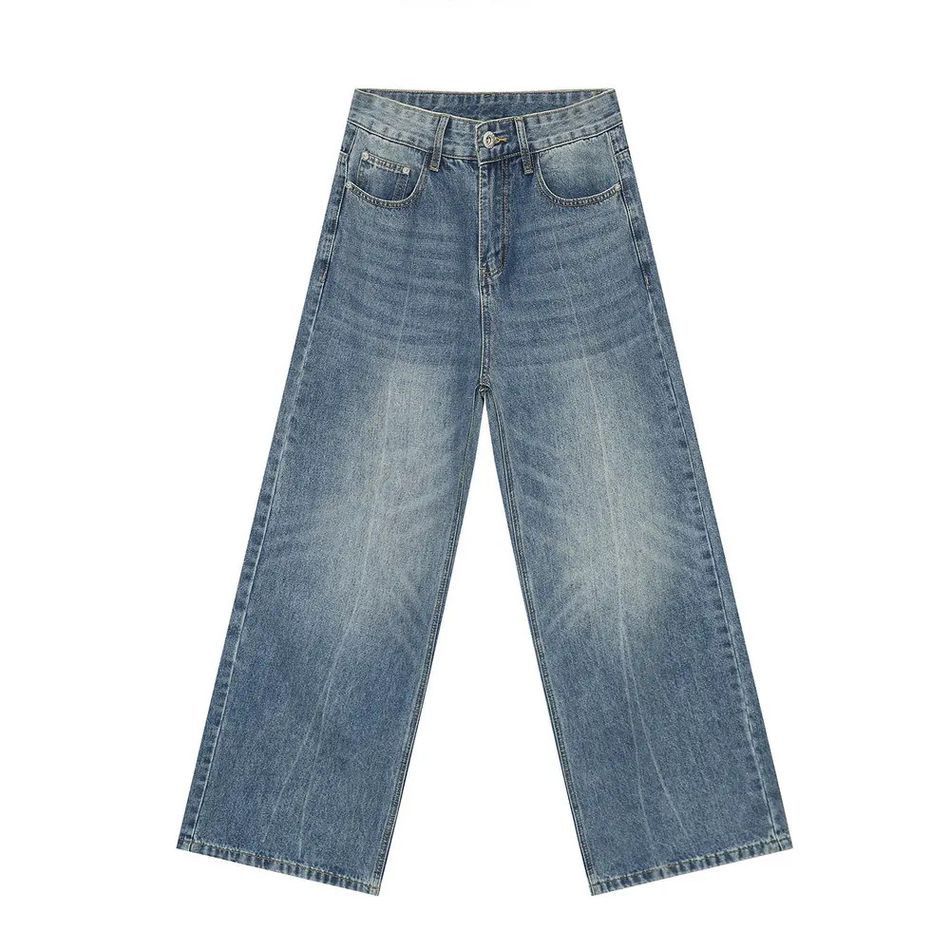 Japanese Brand Retro ink white loose straight leg denim shorts Size US 32 / EU 48 - 5 Thumbnail