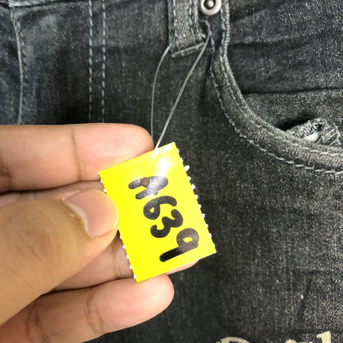 Japanese Brand Japan vintage Black Denim jeans Pants #A639 Size US 29 - 11 Thumbnail