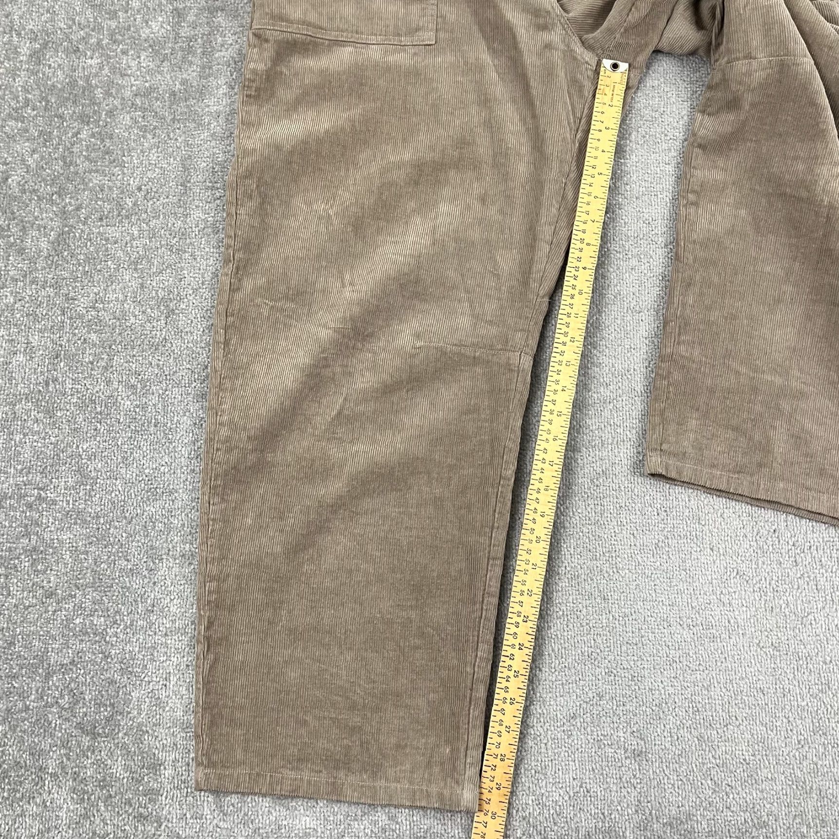Vintage VINTAGE Poetry Pants Women's Brown Corduroy Hemp Organic Cotton Wide-Leg Ankle 16 W42 L30 Ladies Size 38" / US 16 / IT 52 - 5 Thumbnail